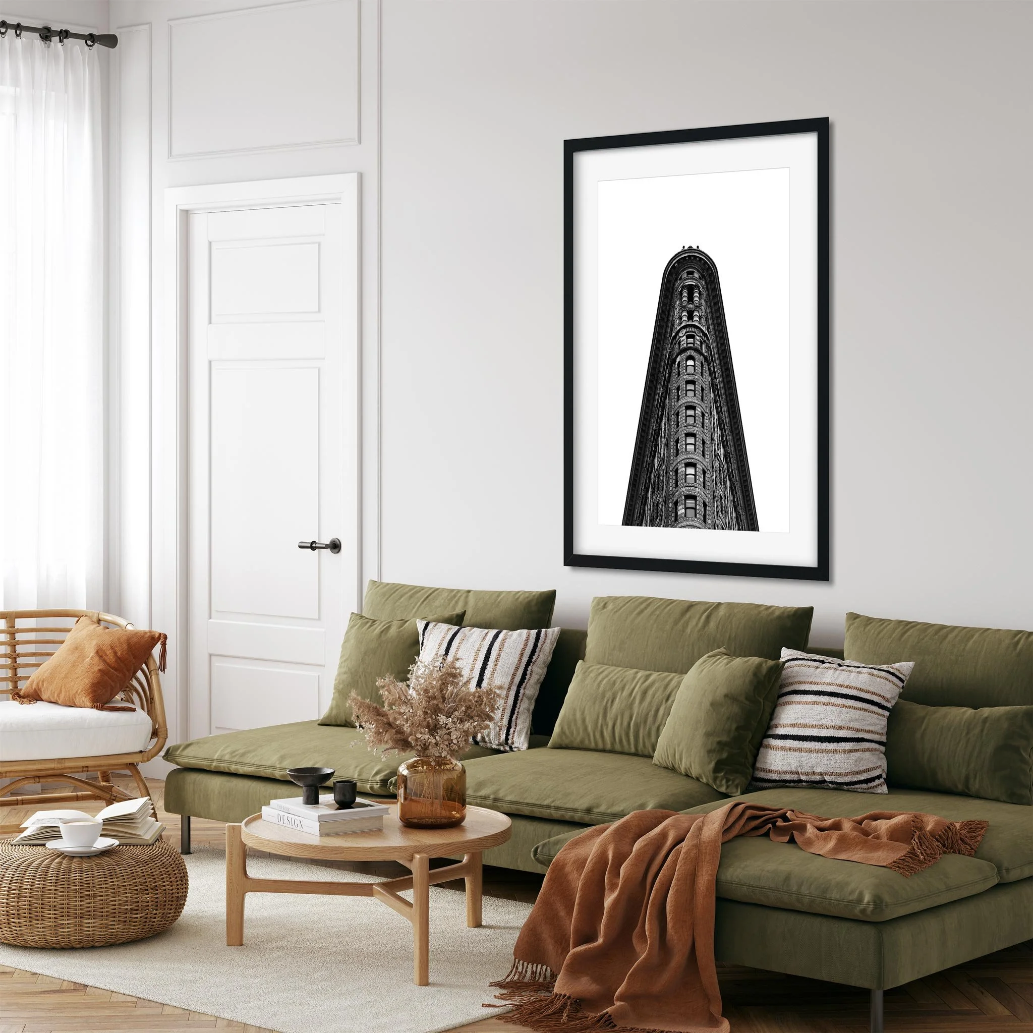 Flatiron Building - Black and White New York City Architecture Photography Fine Art Print