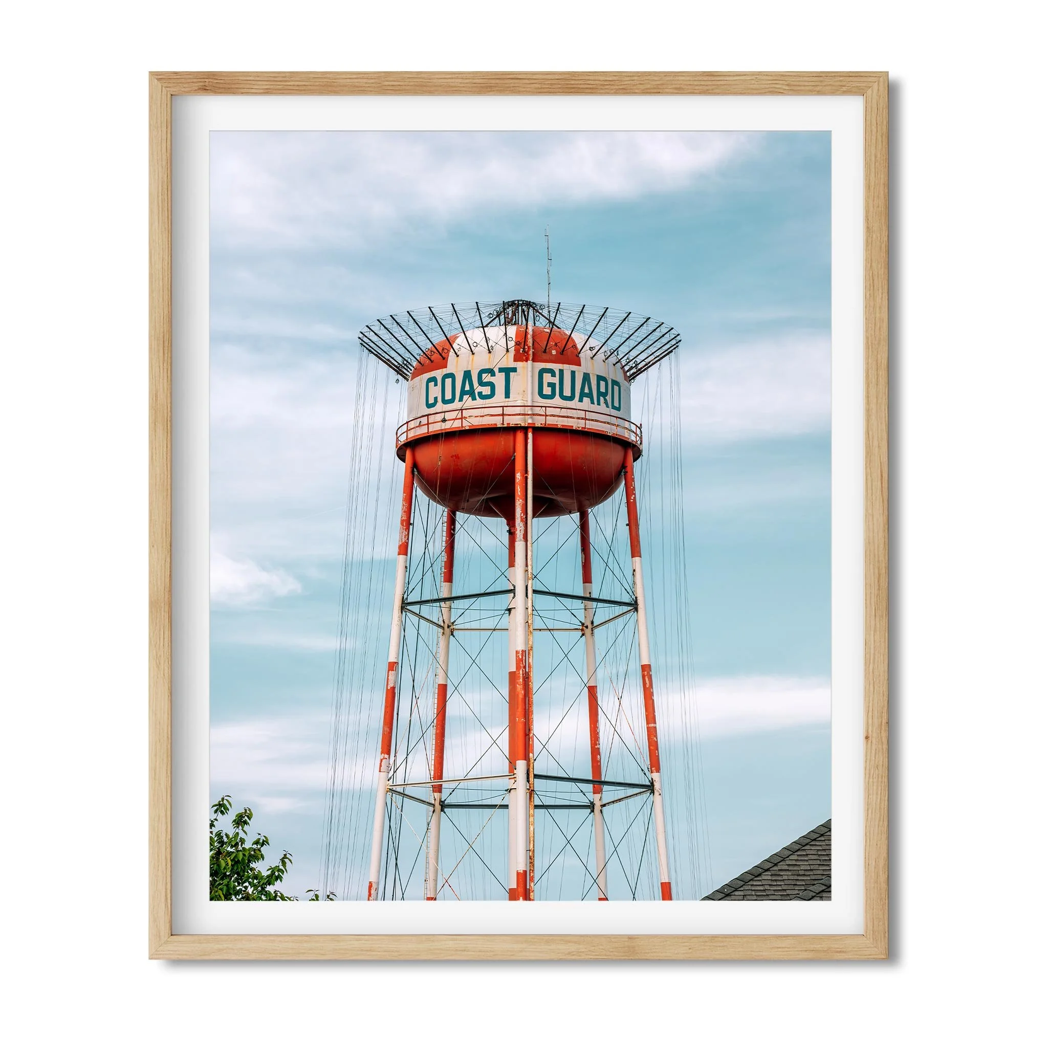 Coast Guard Water Tower, Cape May New Jersey Photography Color Fine Art Print Wall Art