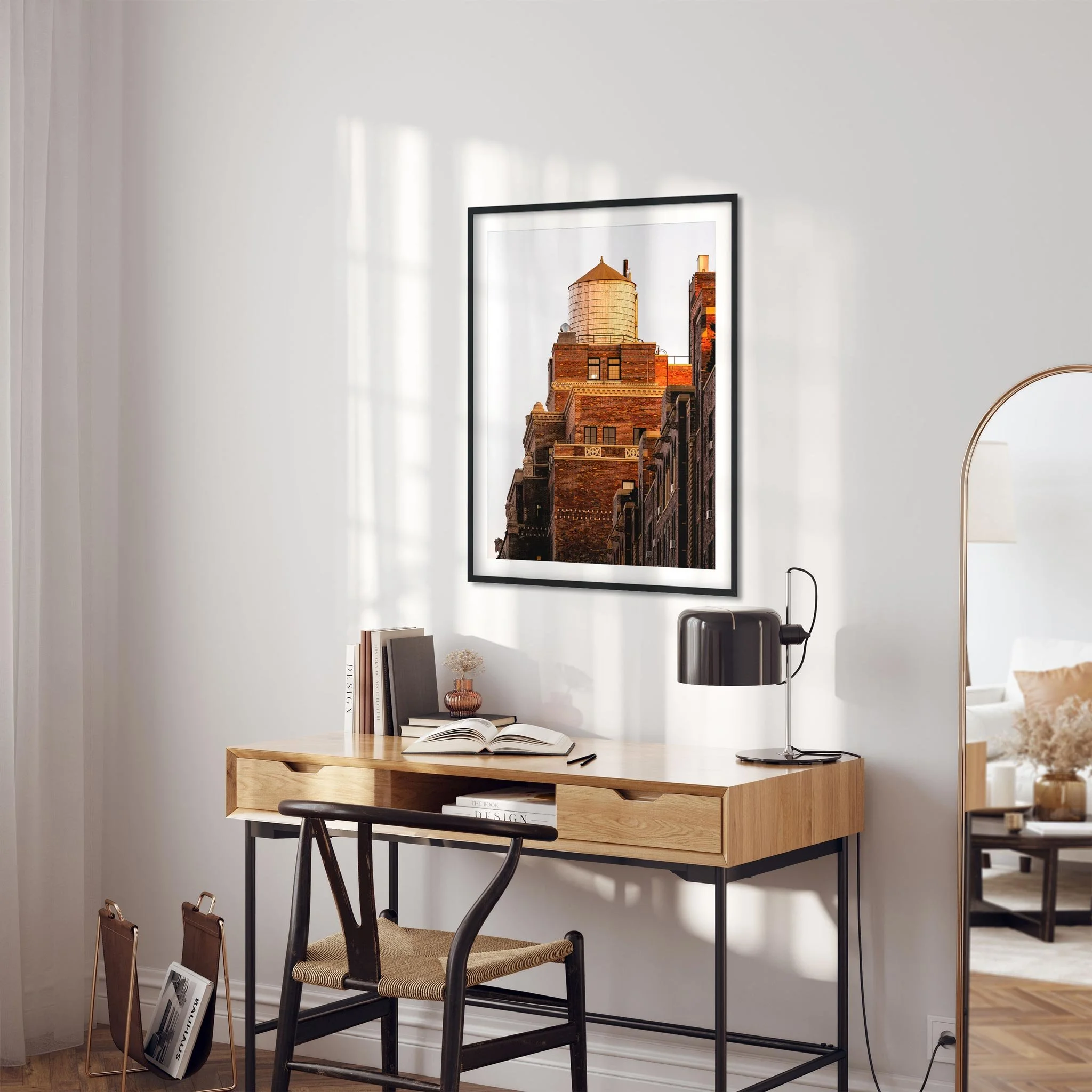 Water Tower at Sunset in Chelsea Manhattan - NYC Photography Color Fine Art Print Wall Art