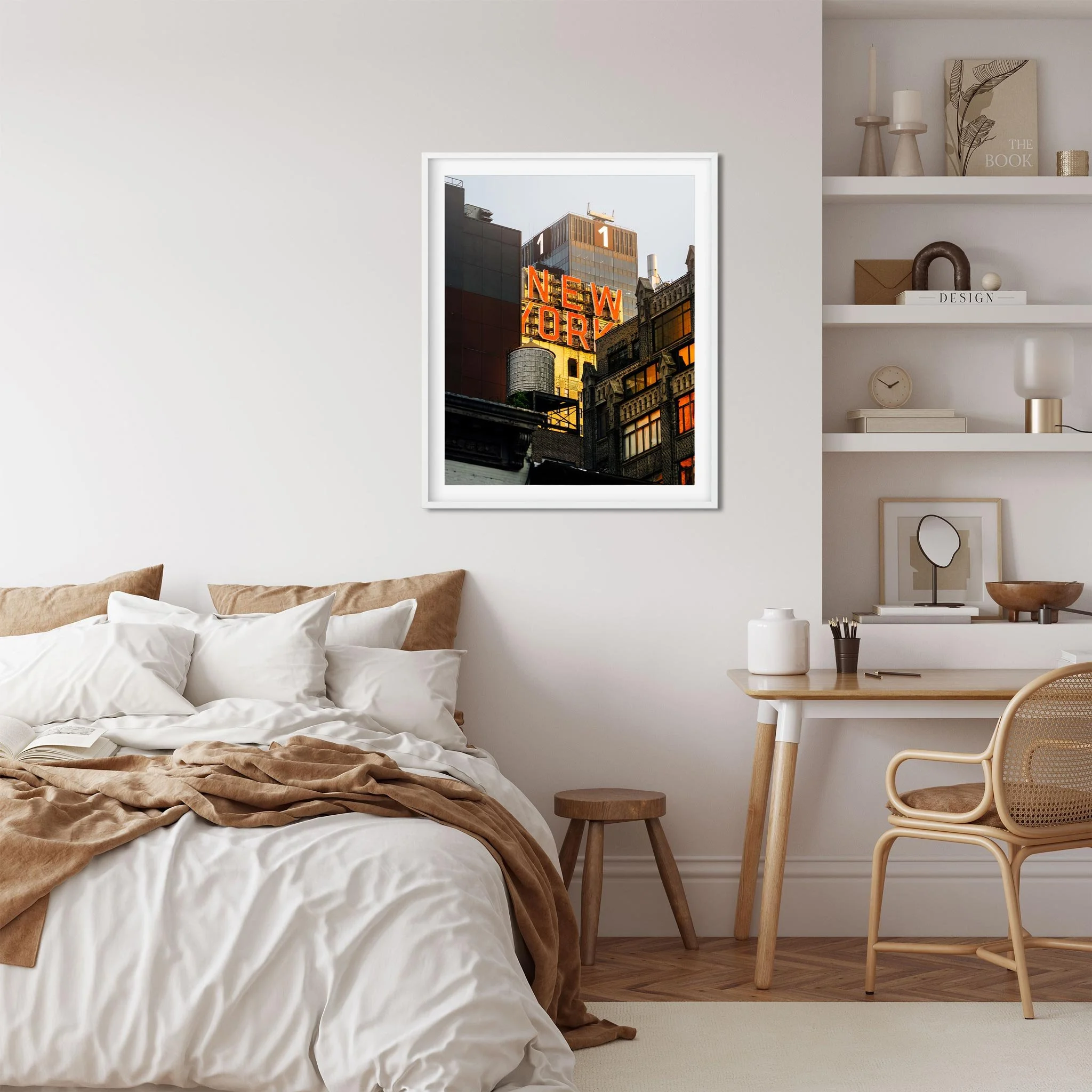 Water Tower with New Yorker sign in Hell's Kitchen - NYC Photography Color Fine Art Print Wall Art