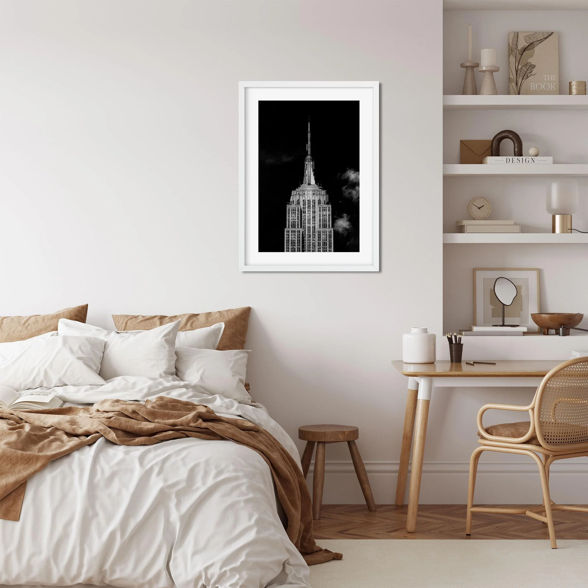 Empire State Building - Black and White New York City Architecture Photography Fine Art Print
