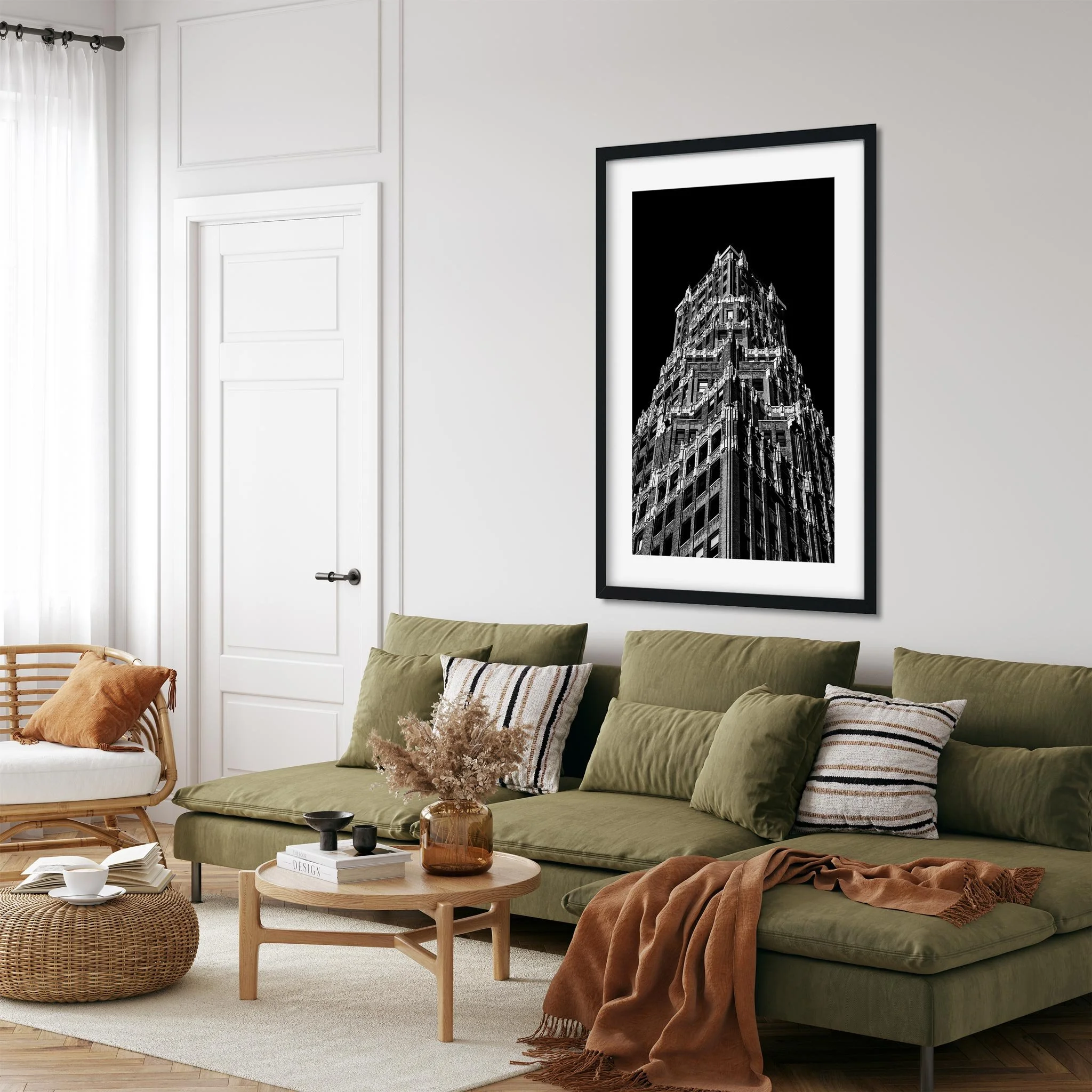 66 Court Street, Brooklyn - Black and White New York City Architecture Photography Fine Art Print
