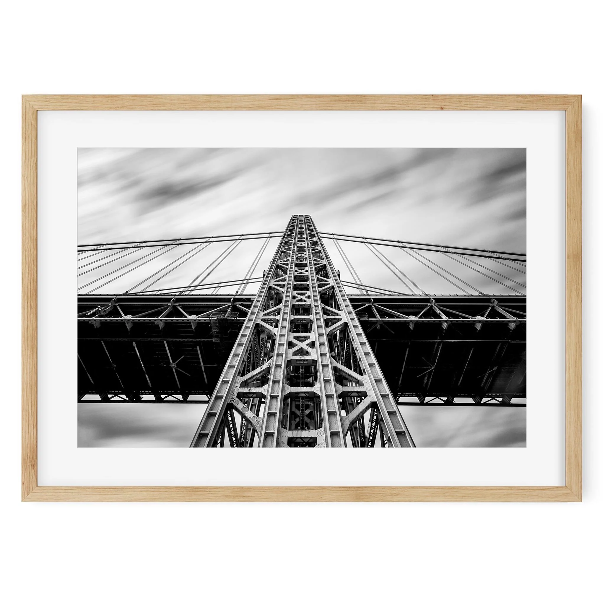 George Washington Bridge - Black and White New York City Architecture Photography Fine Art Print