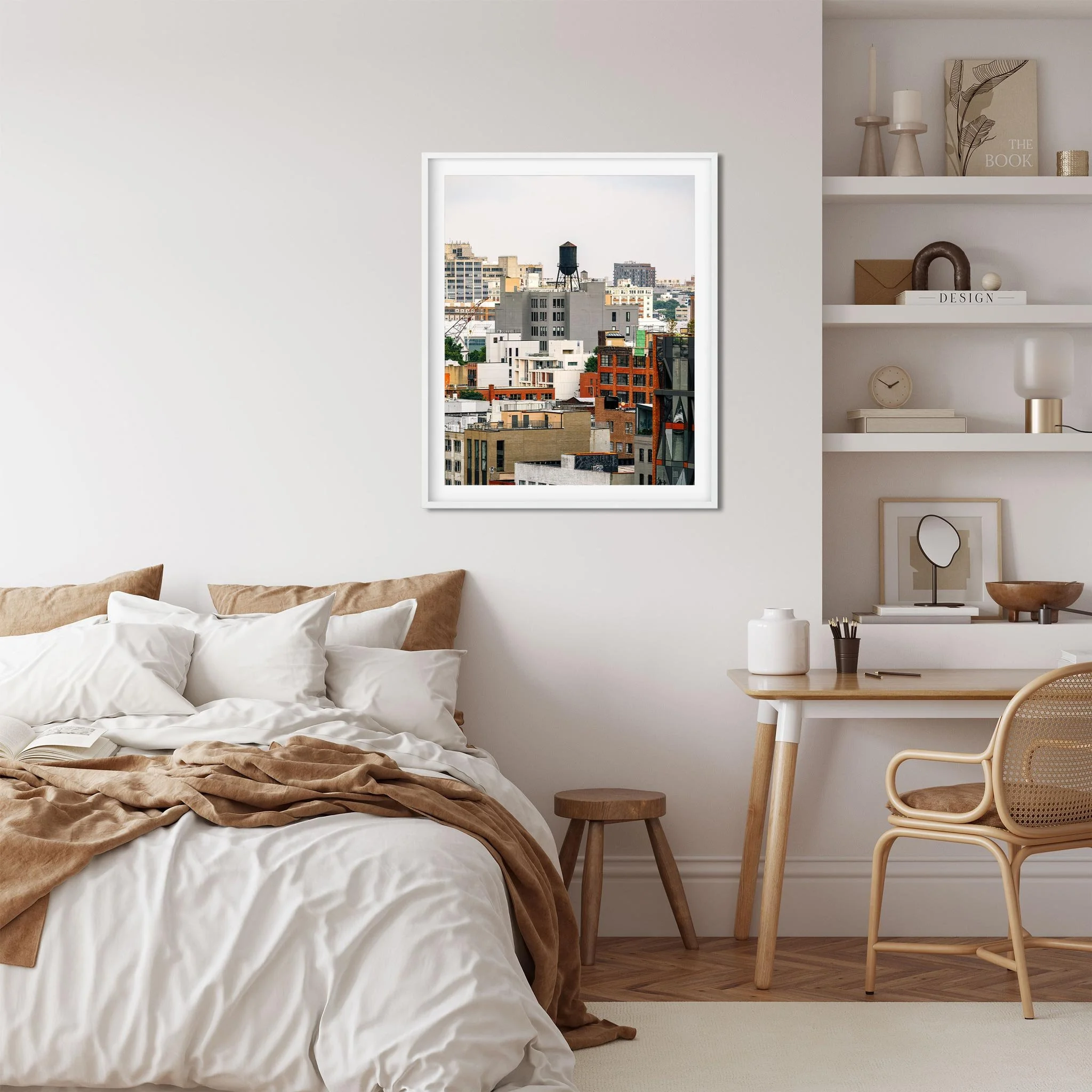 Water Tower on 295 Front St in Vinegar Hill, Brookly - NYC Photography Color Fine Art Print Wall Art