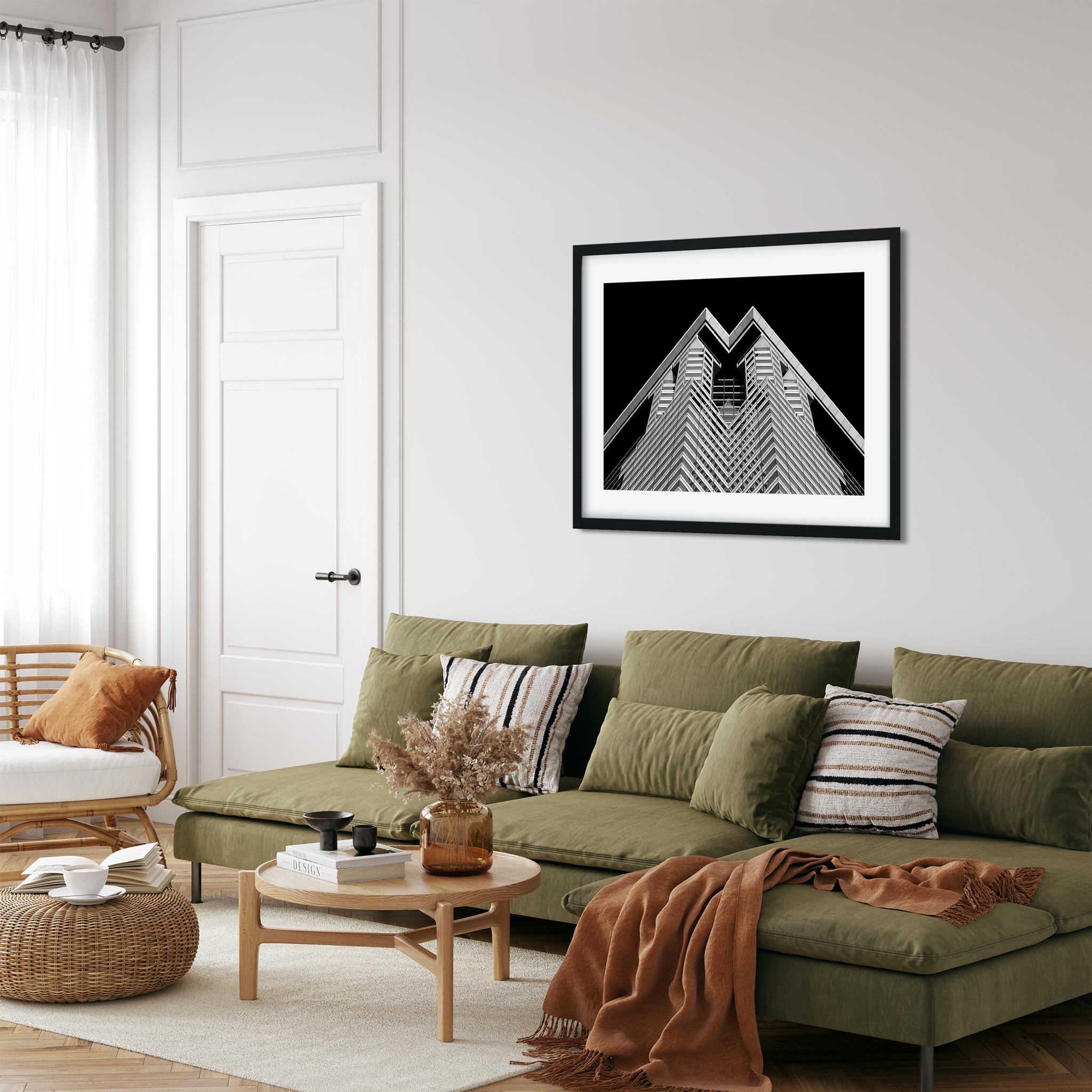 60 Wall Street - Black and White New York City Architecture Photography Fine Art Print
