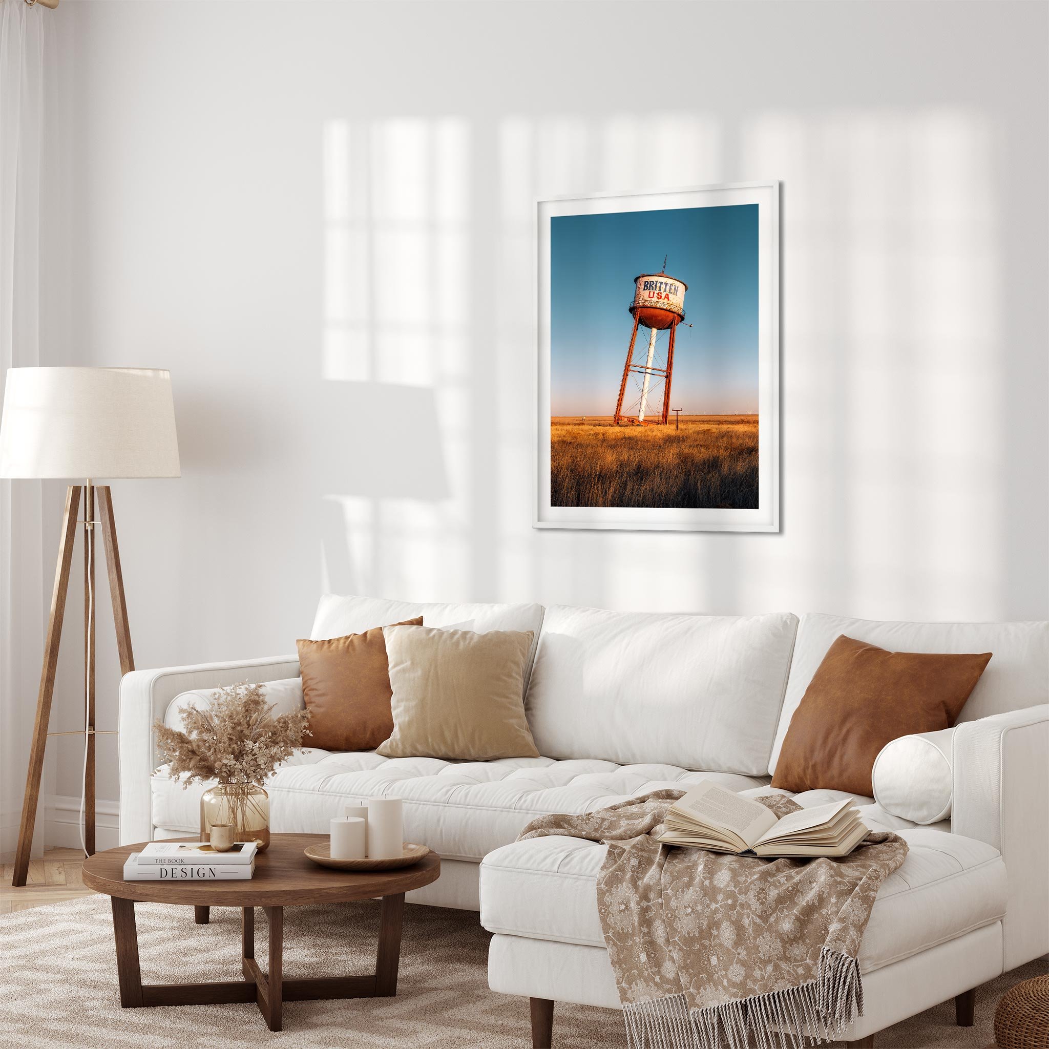 Britten USA Water Tower, Groom Texas - Water Tower Photography Color Fine Art Print Wall Art