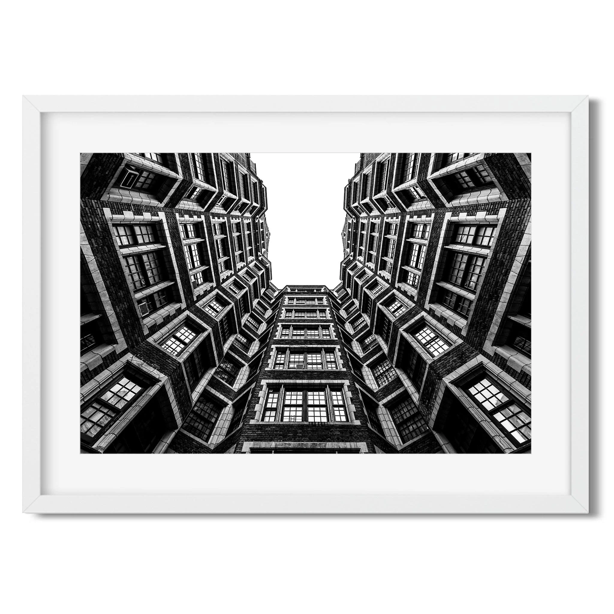 10th Street, Upper West Side - Black and White New York City Architecture Photography Fine Art Print