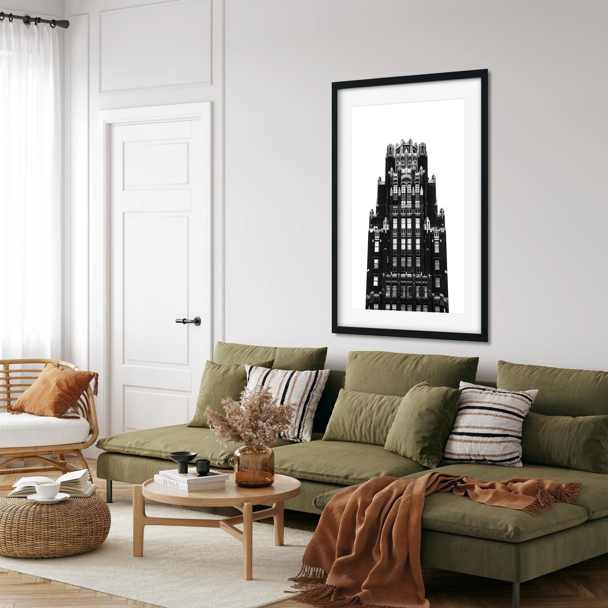 American Radiator Building - Black and White New York City Architecture Photography Fine Art Print