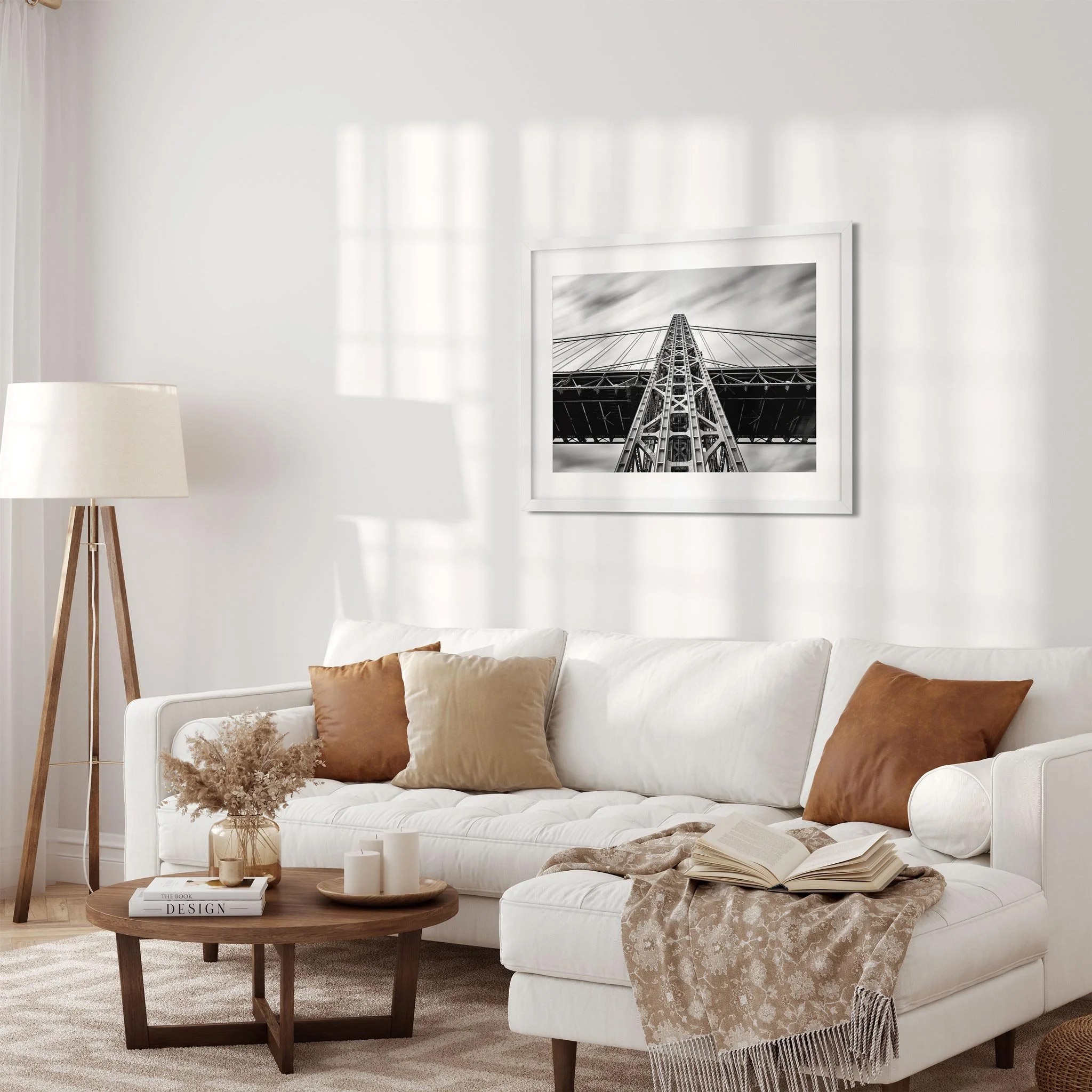 George Washington Bridge - Black and White New York City Architecture Photography Fine Art Print
