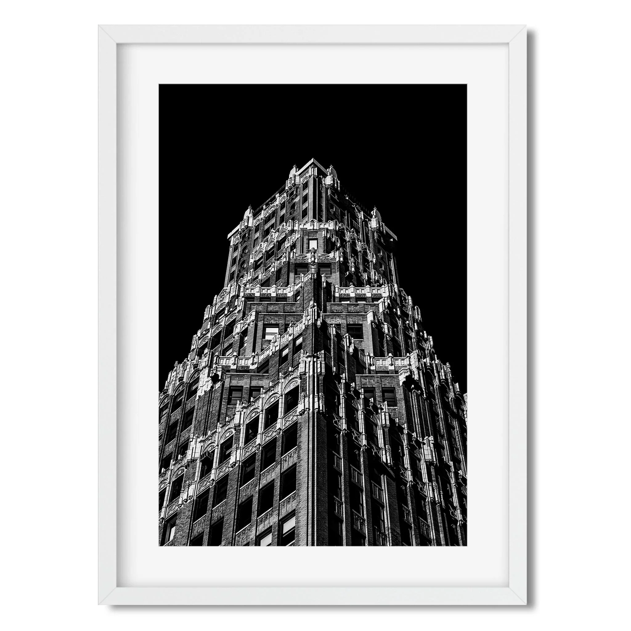 66 Court Street, Brooklyn - Black and White New York City Architecture Photography Fine Art Print