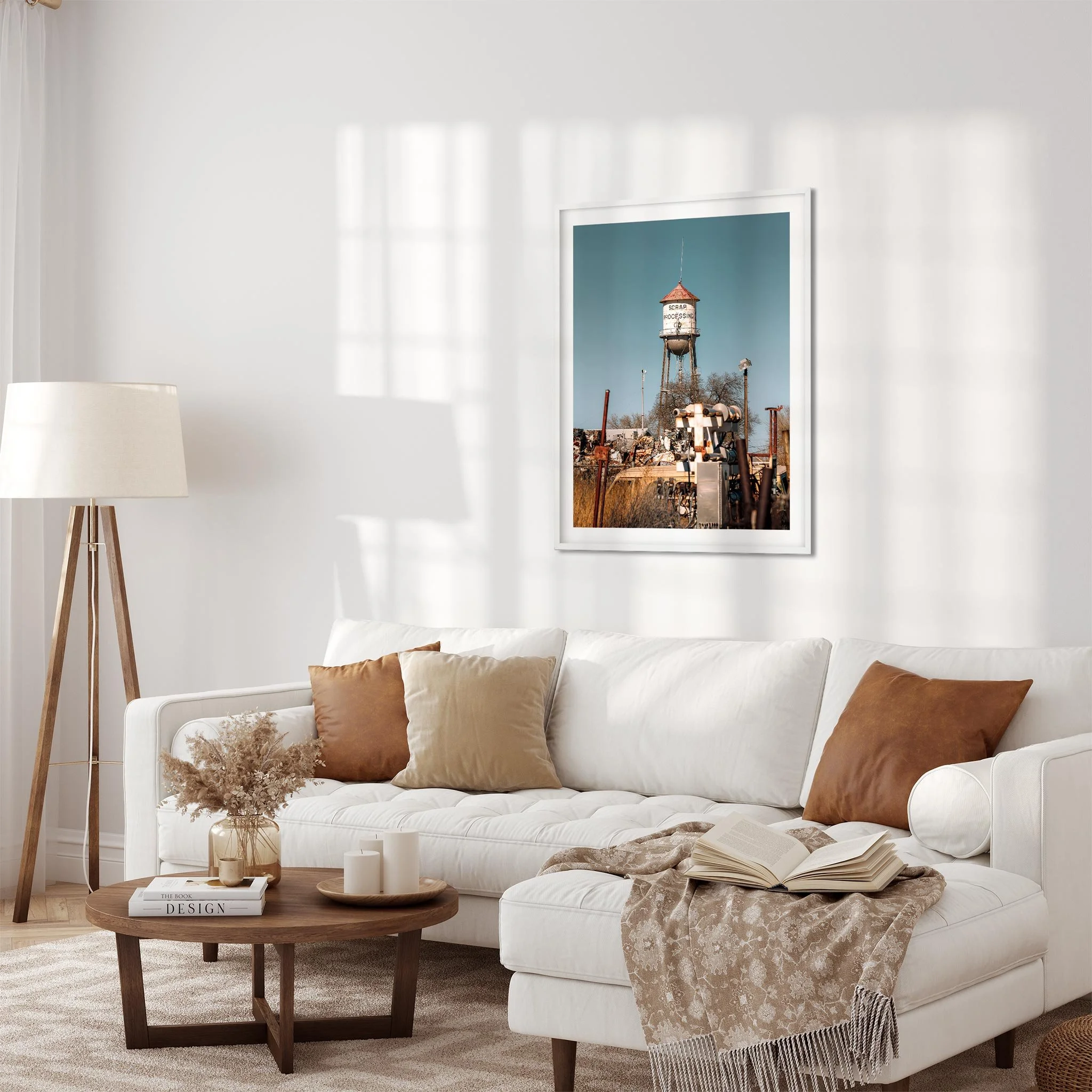 Scrap Processing Co Amarillo Texas - Water Tower Photography Color Fine Art Print Wall Art