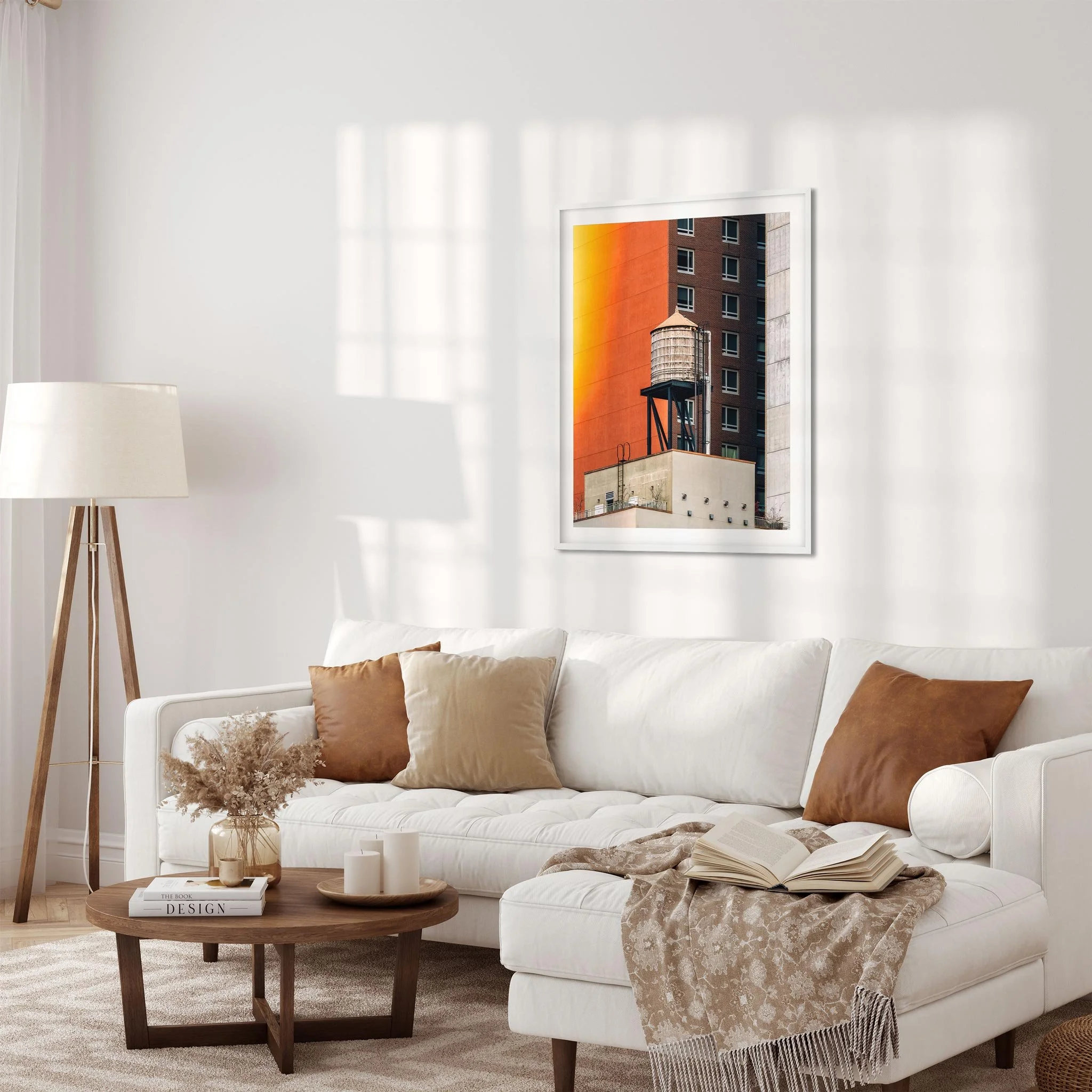 Sunset Color with Water Tower in Hell's Kitchen - NYC Photography Color Fine Art Print Wall Art