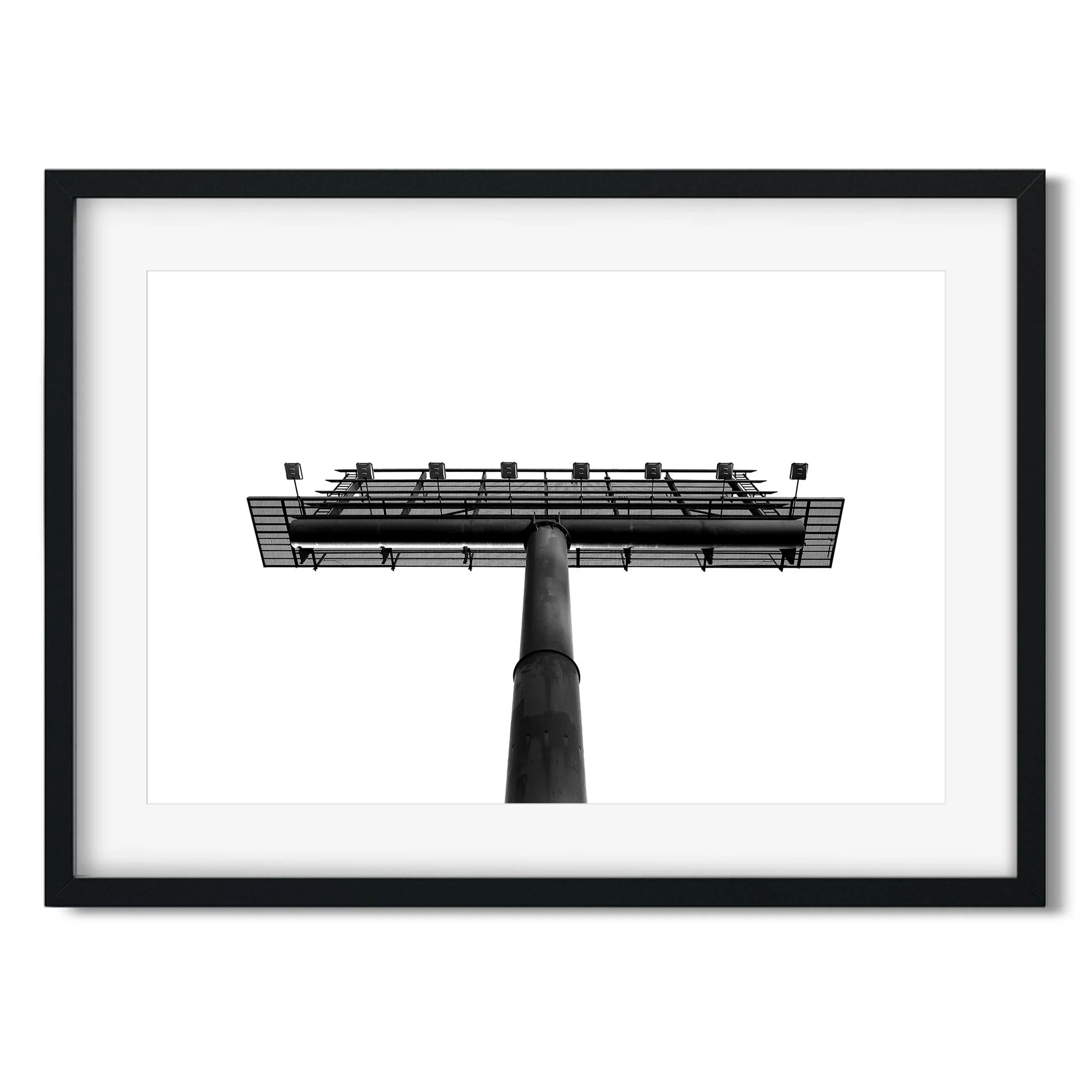 Billboard - Black and White New York City Architecture Photography Fine Art Print