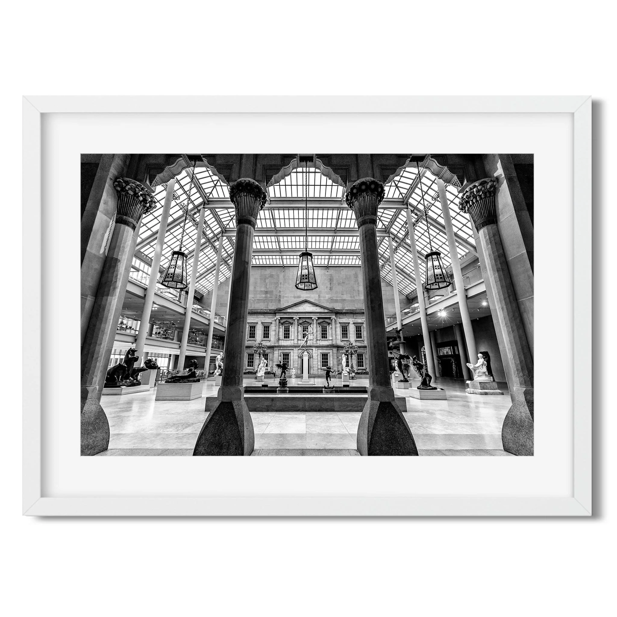 Metropolitan Museum of Art - Black and White New York City Architecture Photography Fine Art Print