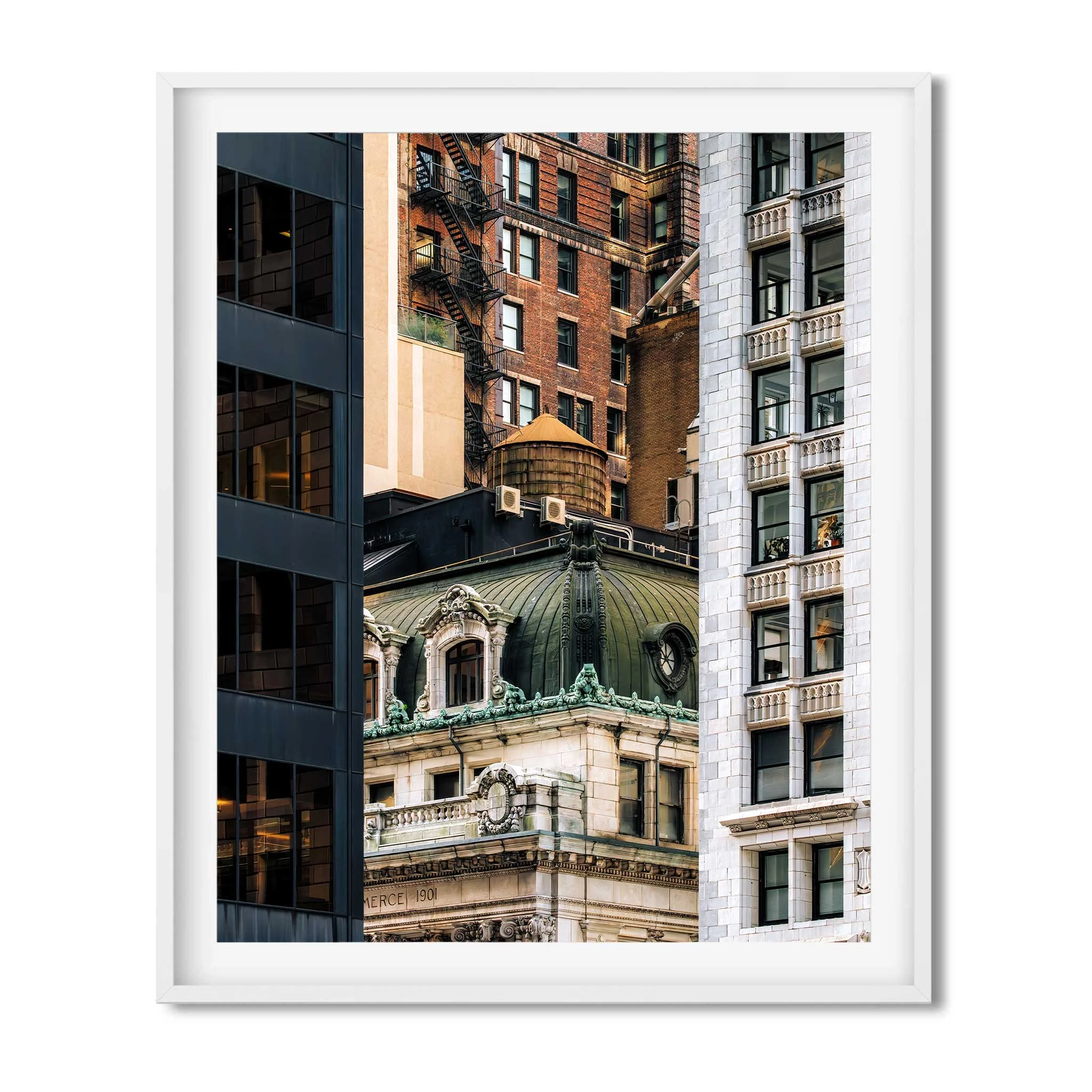 Water Tower on Liberty Street Manhattan - New York City Photography Color Fine Art Print Wall Art