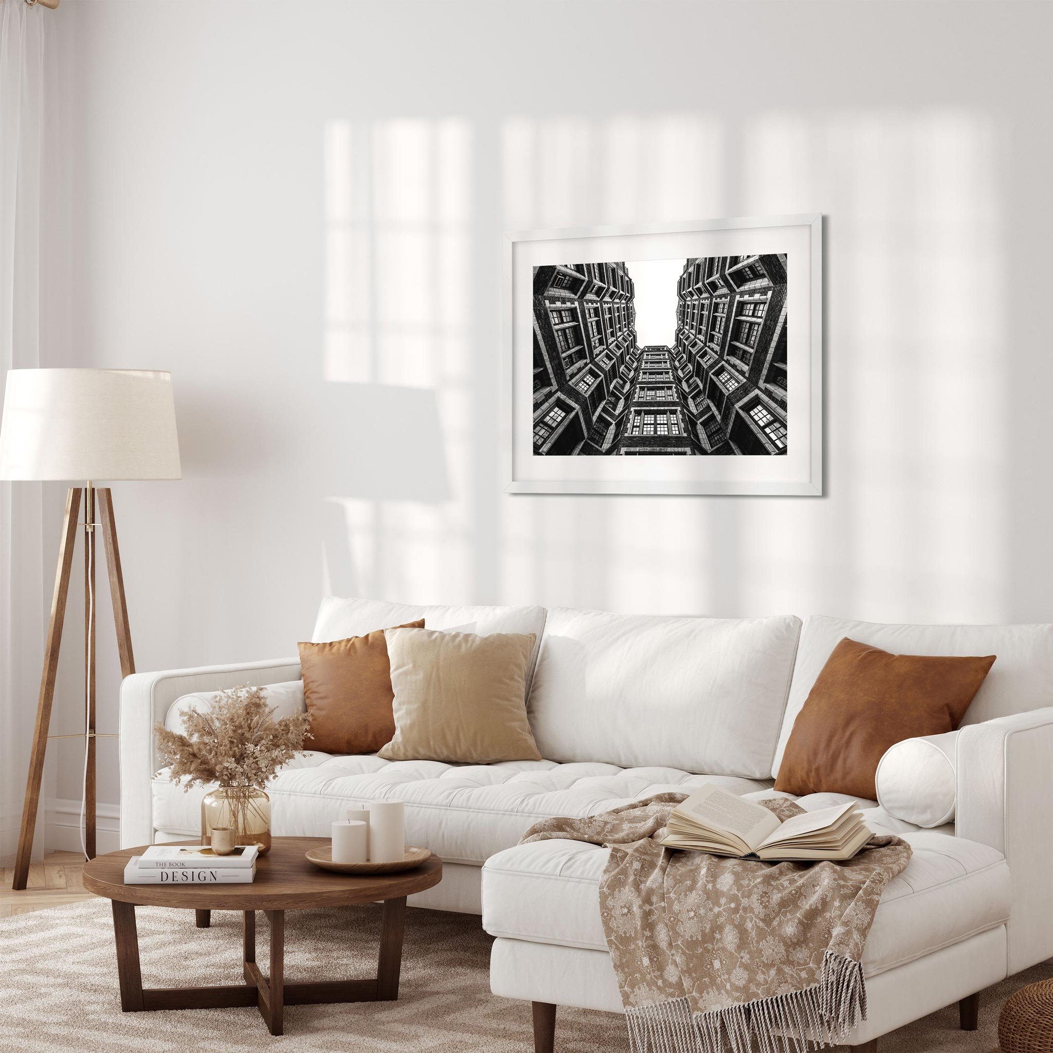 10th Street, Upper West Side - Black and White New York City Architecture Photography Fine Art Print