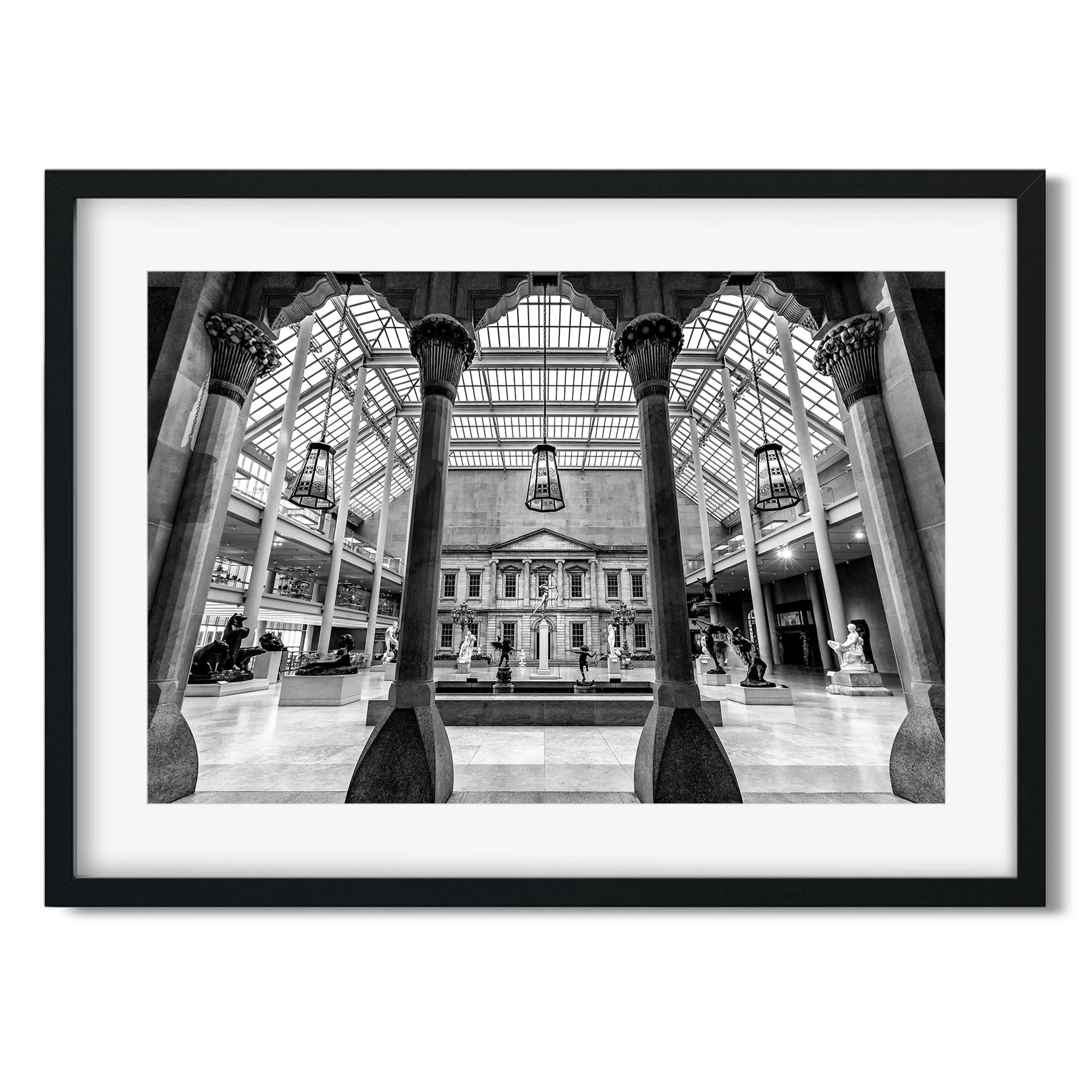 Metropolitan Museum of Art - Black and White New York City Architecture Photography Fine Art Print