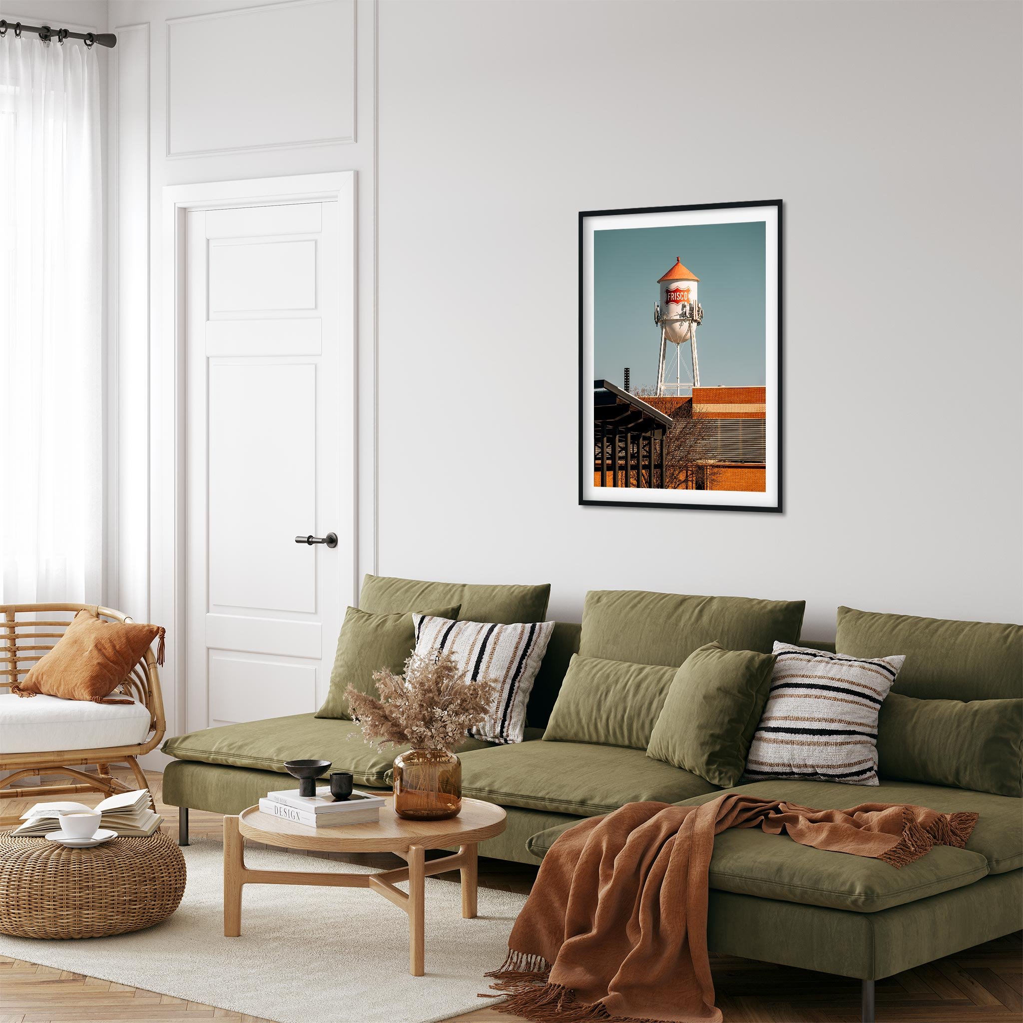Frisco Water Tower in Frisco, Texas - Water Tower Photography Color Fine Art Print Wall Art