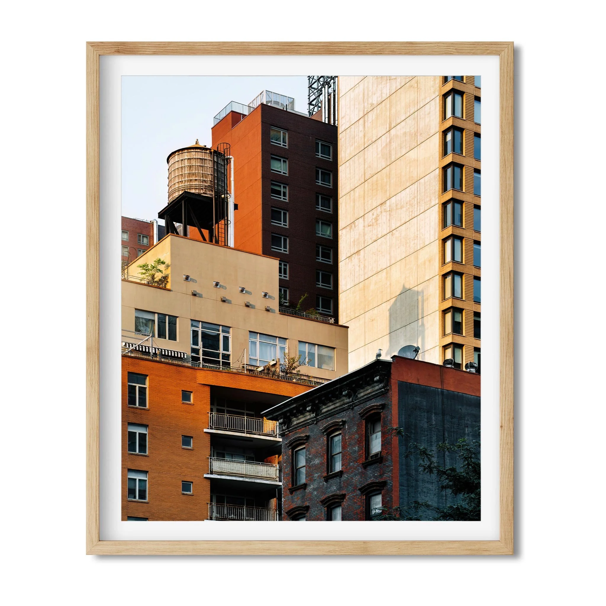 Water Tower on 502 9th Ave in Garment District - NYC Photography Color Fine Art Print Wall Art