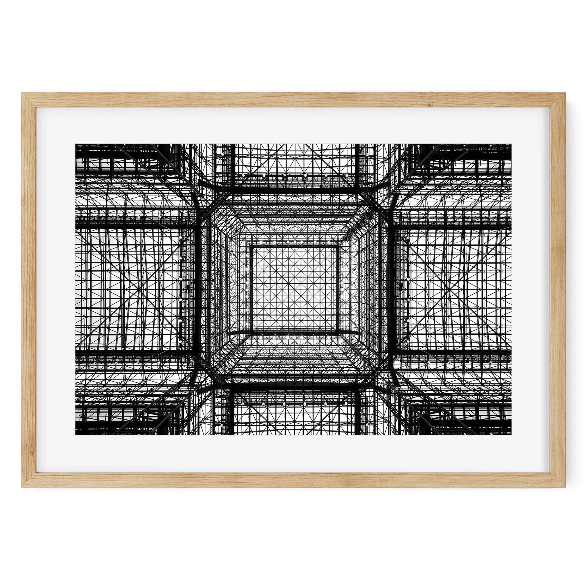 Jacob K. Javits Convention Center - Black and White NYC Architecture Photography Fine Art Print