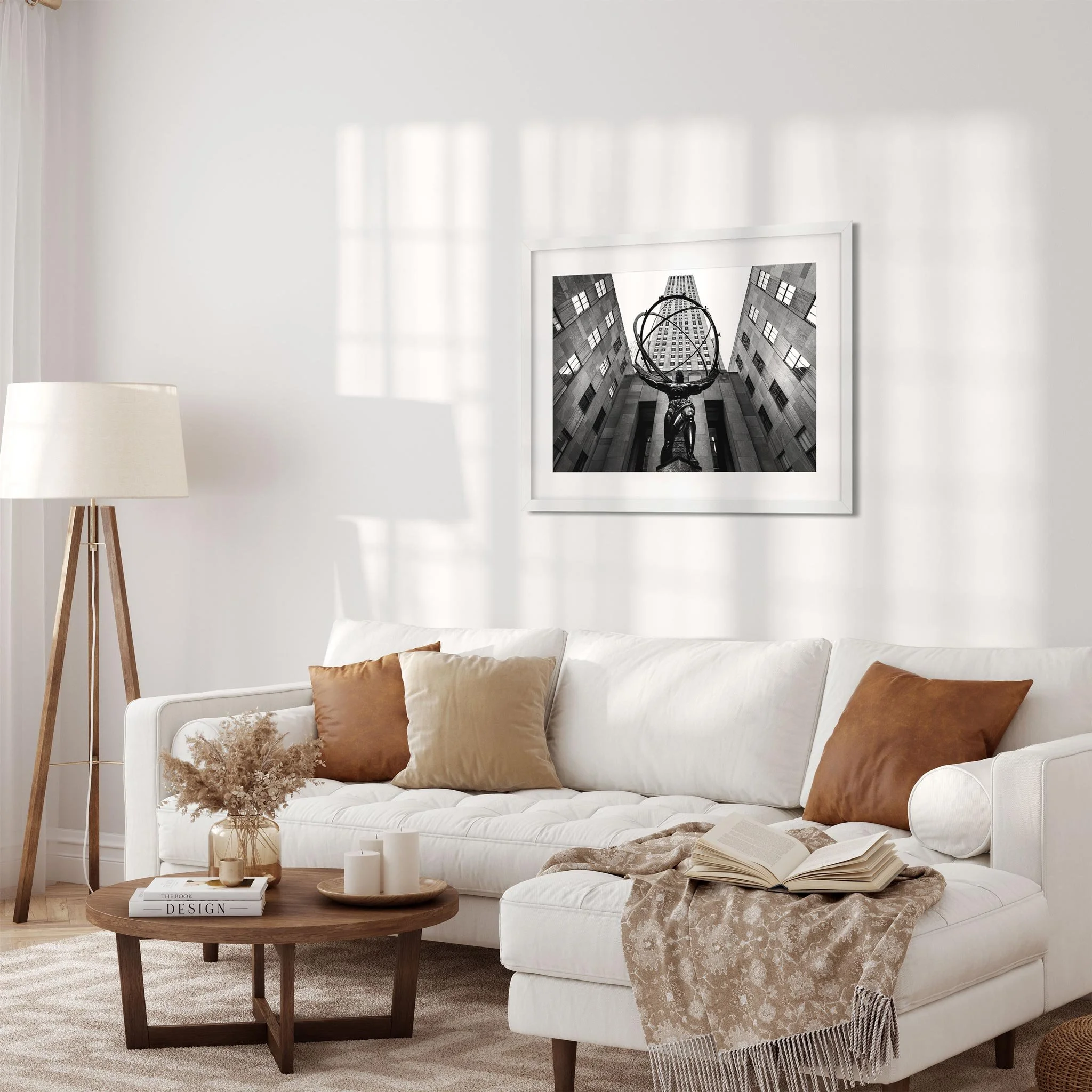 Rockefeller Center - Black and White New York City Architecture Photography Fine Art Print