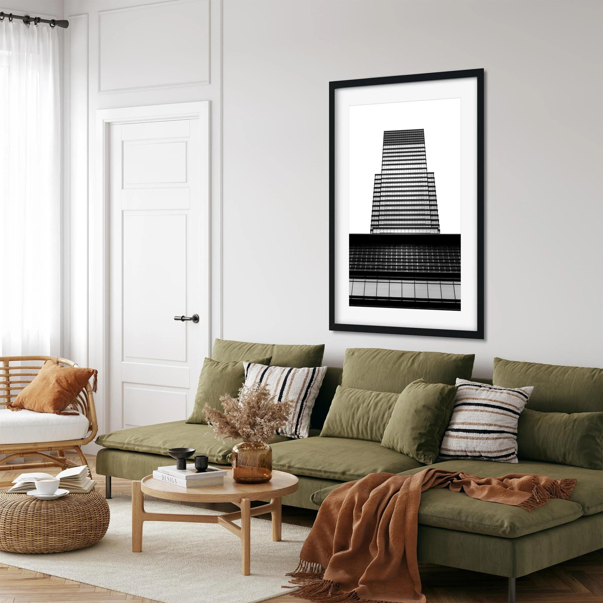 731 Lexington Avenue - Black and White New York City Architecture Photography Fine Art Print