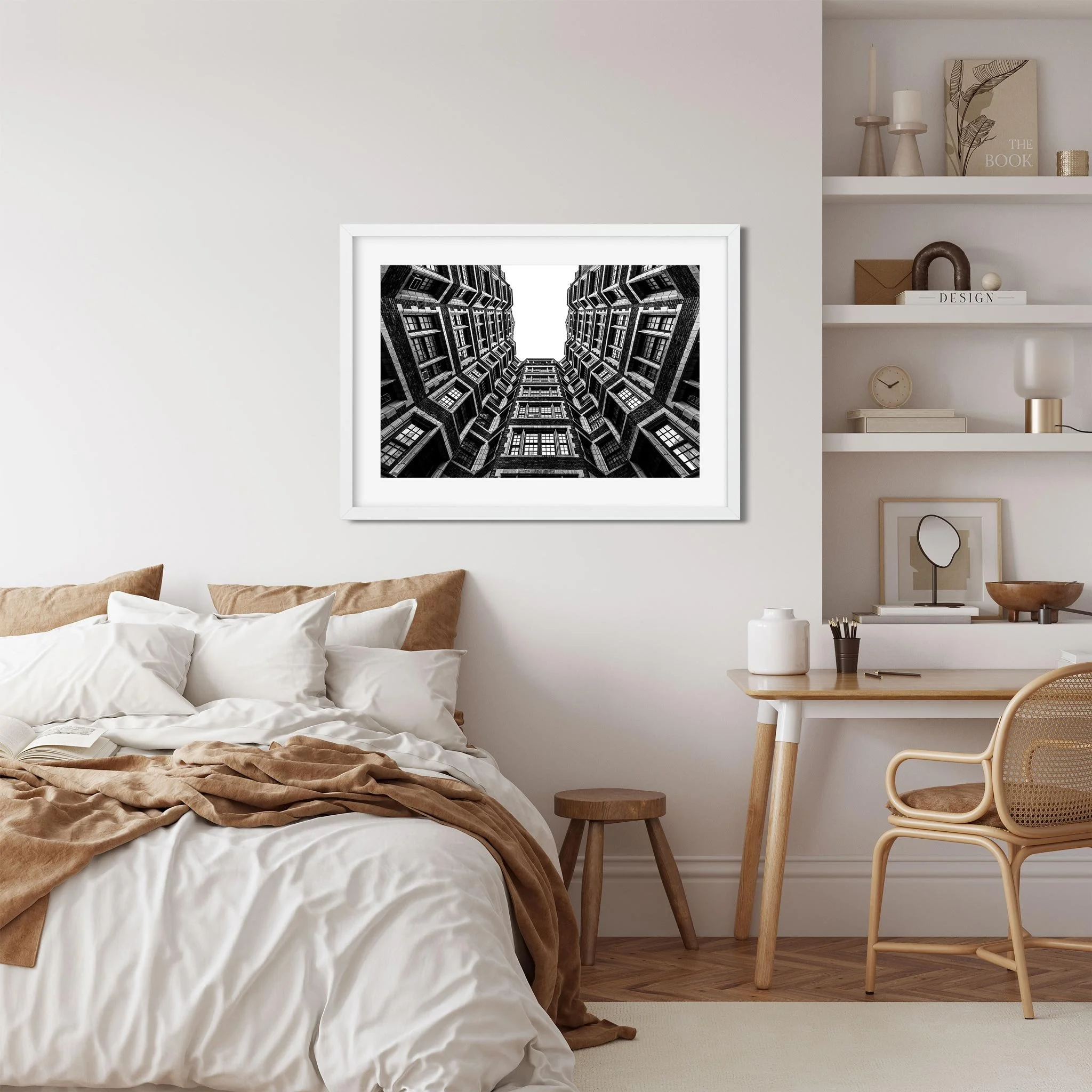 10th Street, Upper West Side - Black and White New York City Architecture Photography Fine Art Print