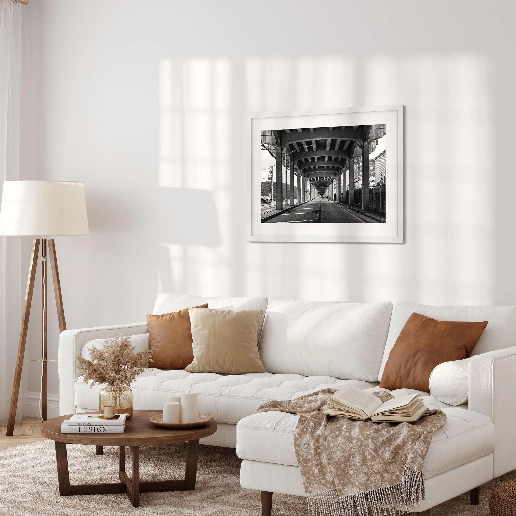 Rockaway Freeway, Queens - Black and White New York City Architecture Photography Fine Art Print