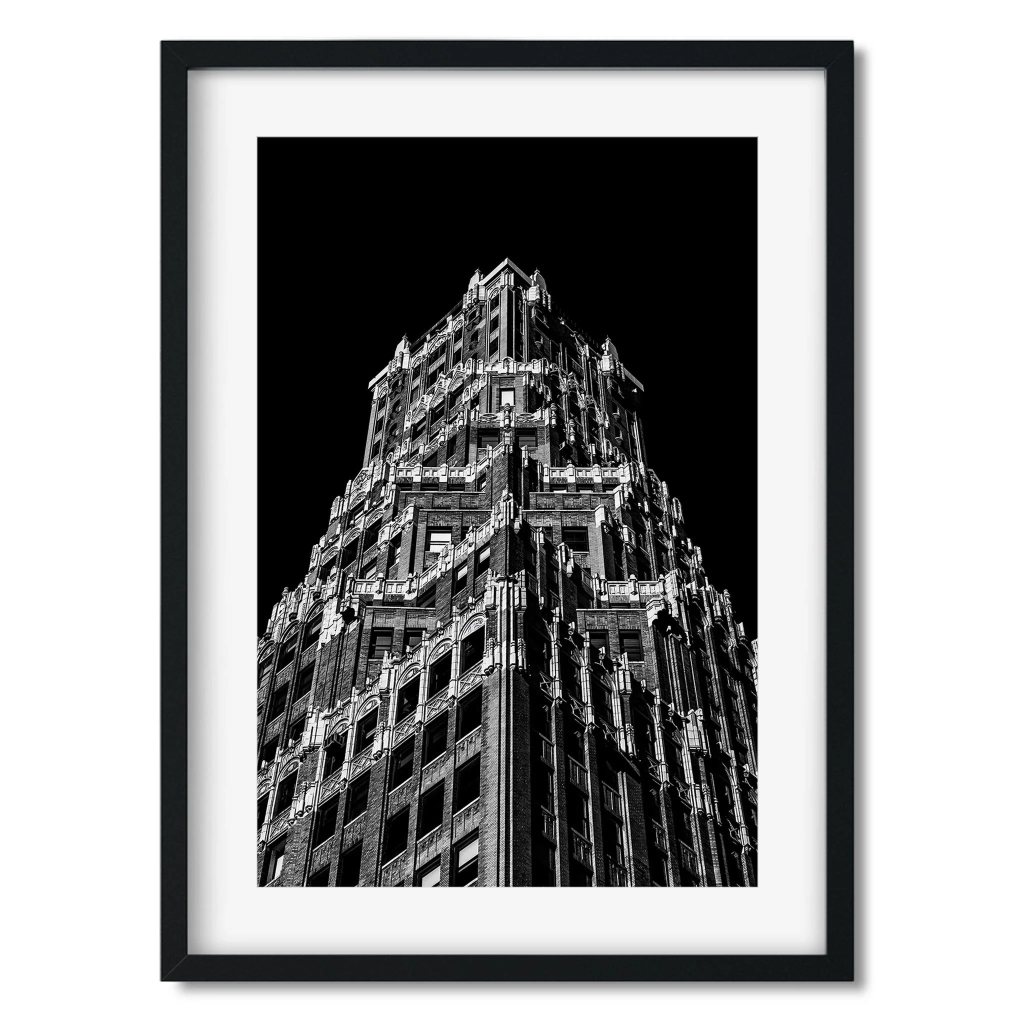 66 Court Street, Brooklyn - Black and White New York City Architecture Photography Fine Art Print