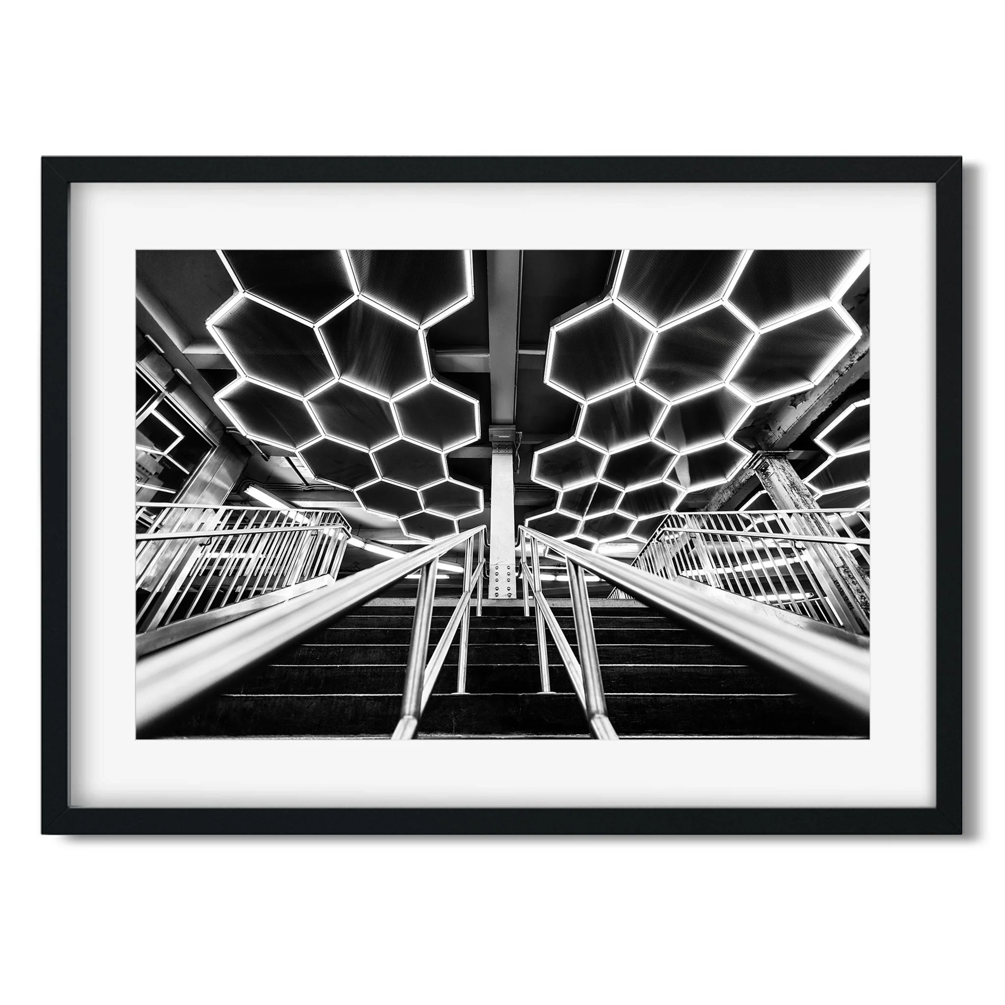 Bleecker Street Subway - Black and White New York City Architecture Photography Fine Art Print