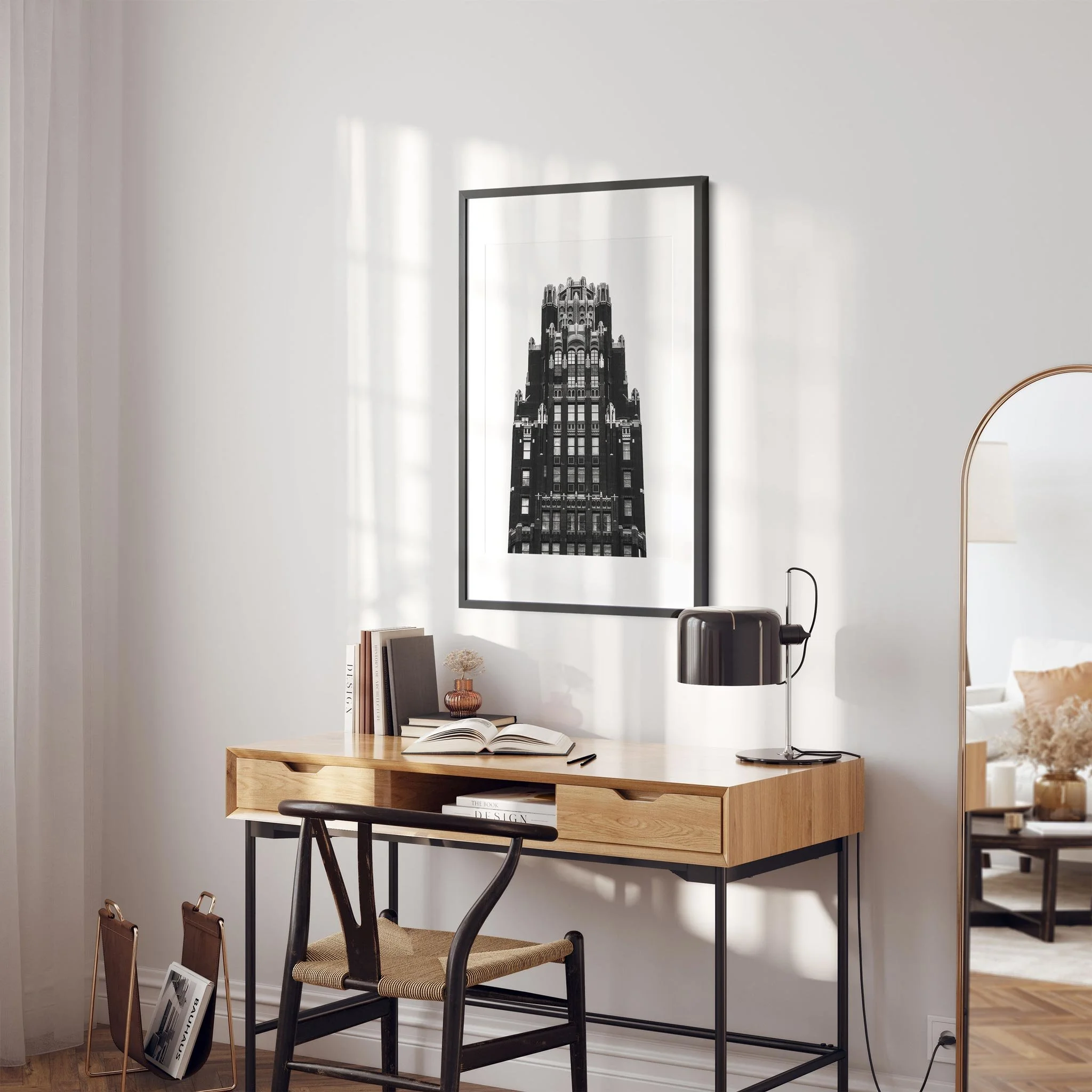 American Radiator Building - Black and White New York City Architecture Photography Fine Art Print