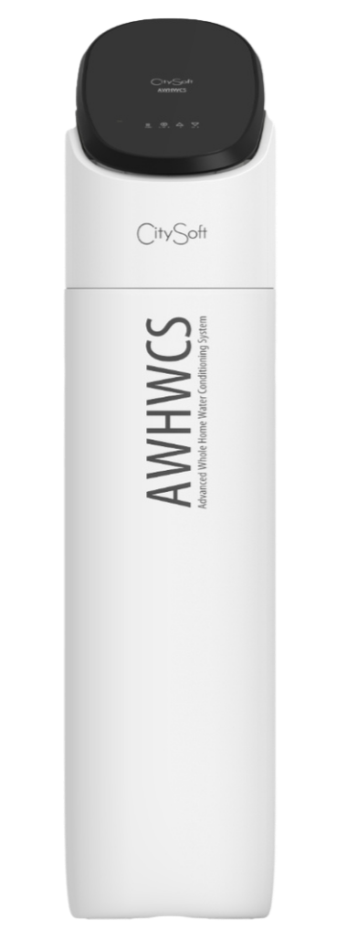A white and black portable air conditioner unit with the label 'AVHWCS' and 'CitySoft' branding.