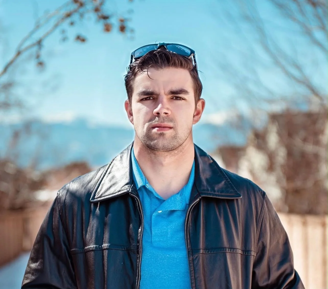 Professional bookkeeping and accounting services owner wearing a leather jacket.
