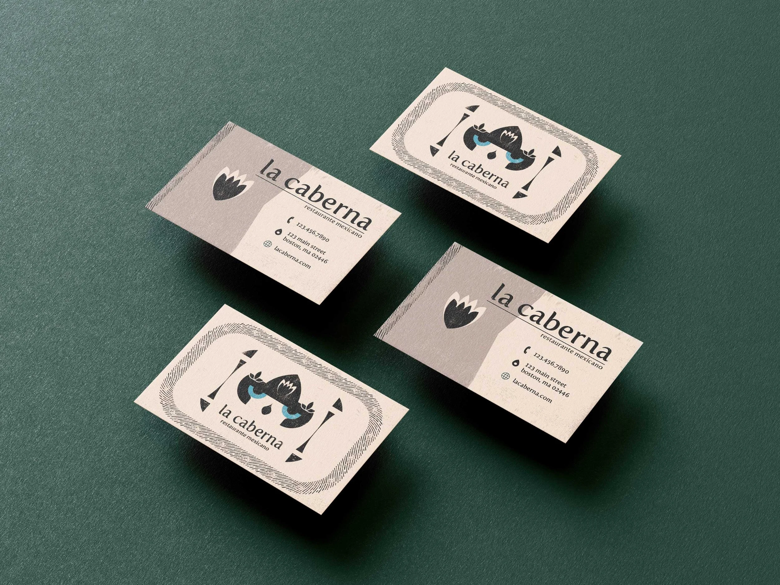 Restaurant Business Cards Concept