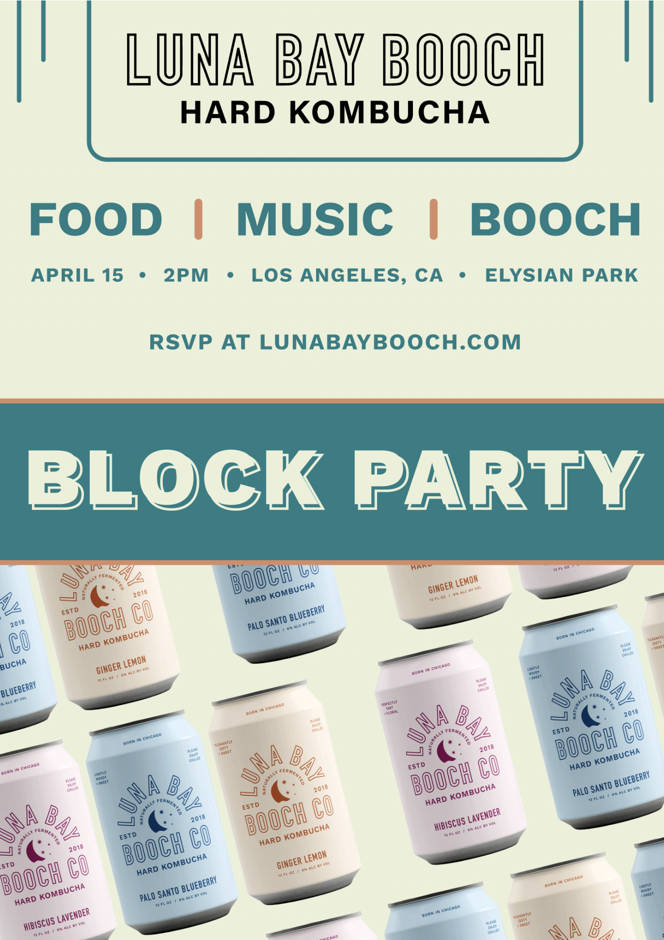 Luna Bay Booch Co. Proposed Event Poster
