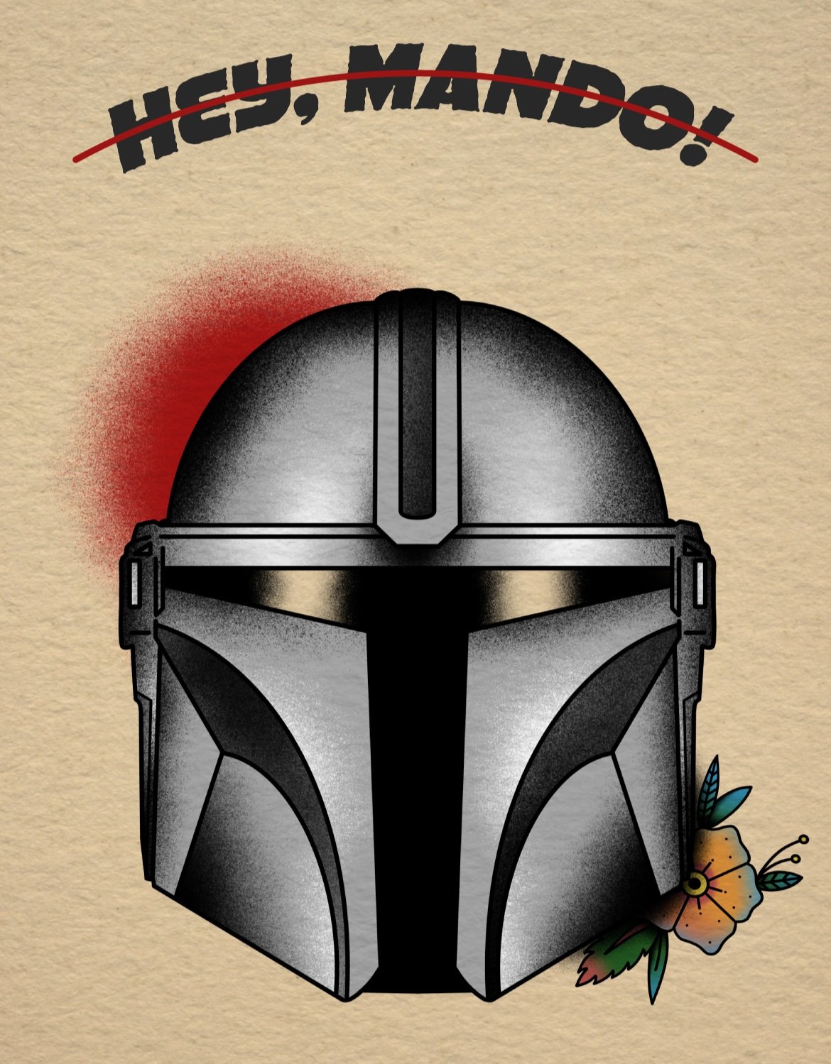 The Mandalorian Character Illustration