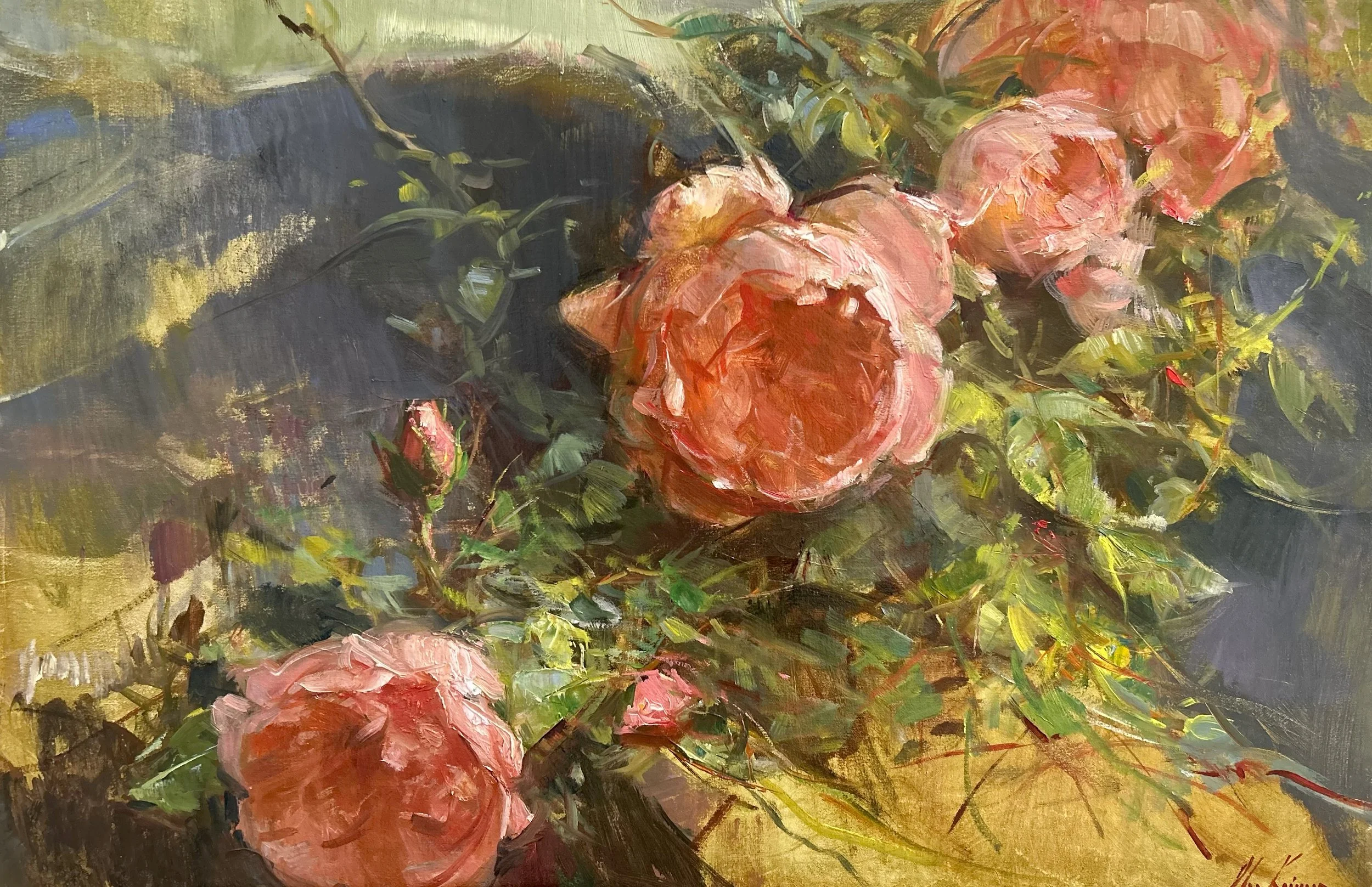 CrownedInBloom_20x30_oilonlinen.jpg