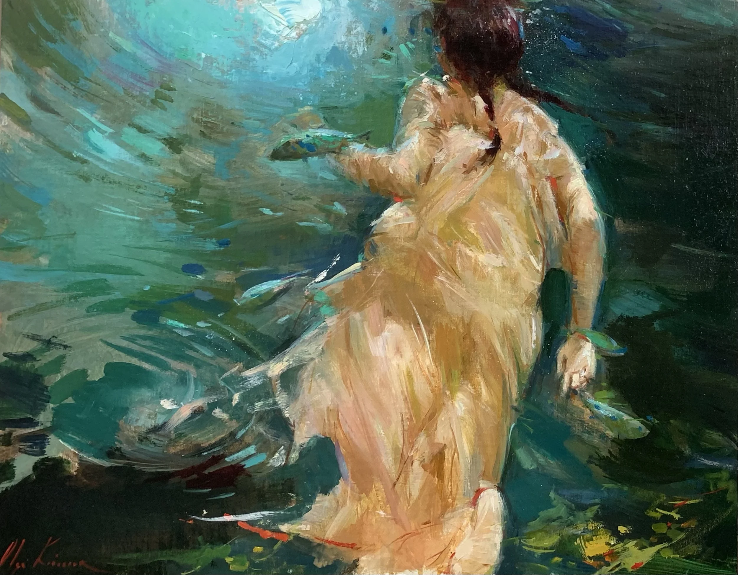 "The Path", 16x20", oil on linen