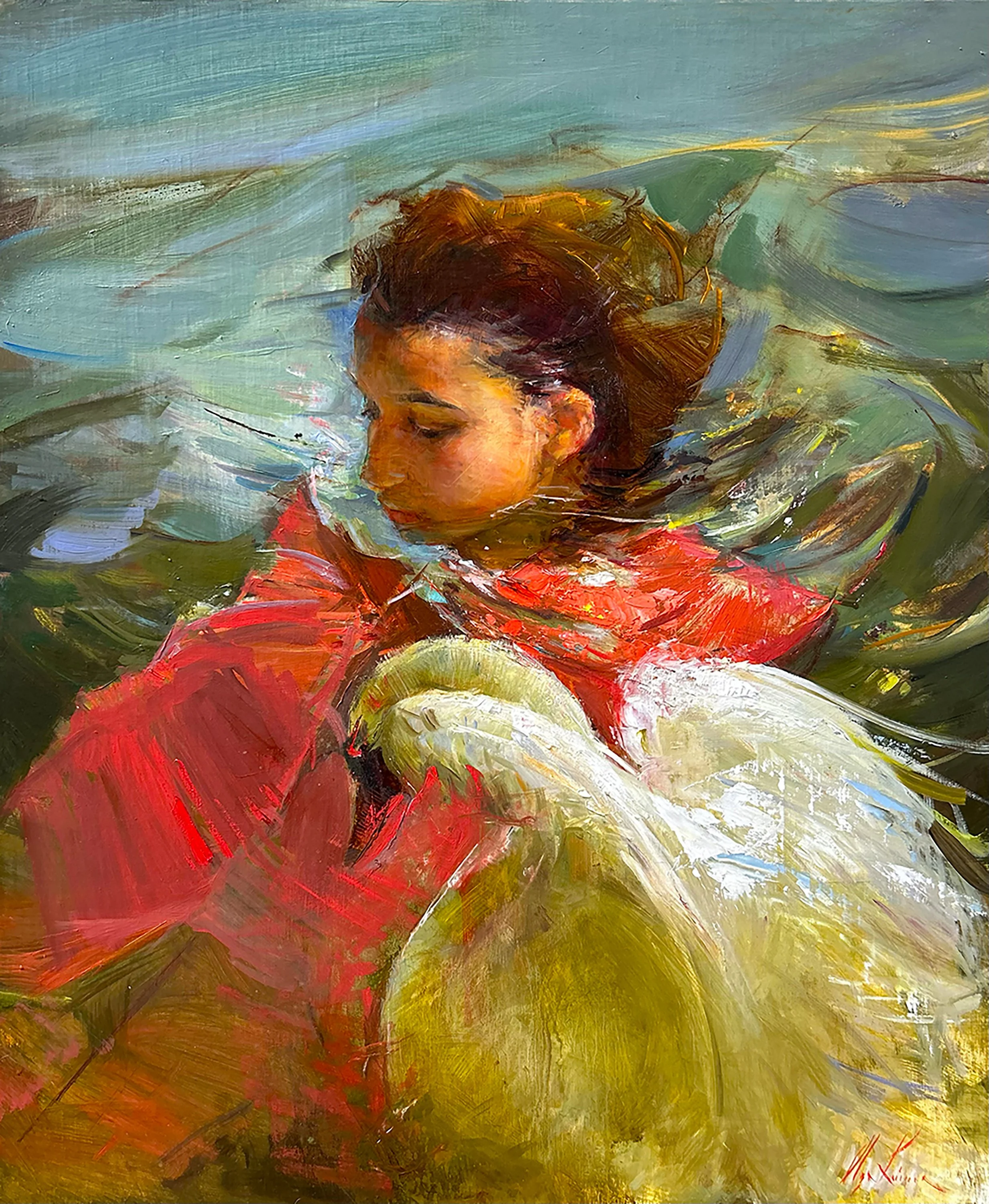 "And I Will Sing A Lullaby", 20x24", oil on linen