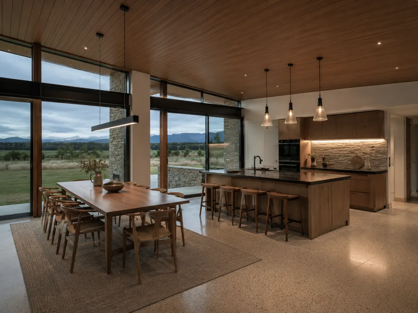 Scenic Kitchen Dining Space