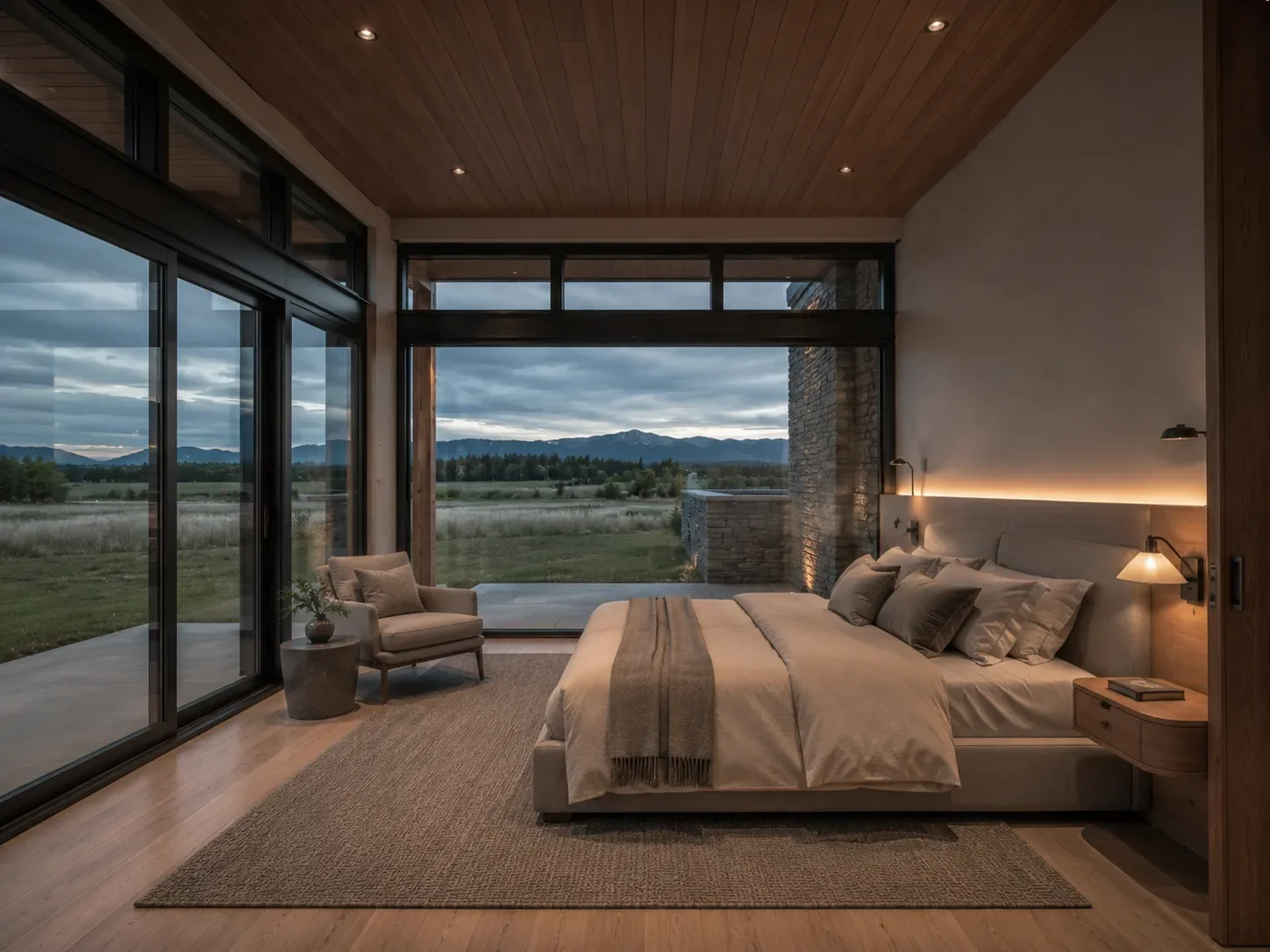 Landscape View Bedroom