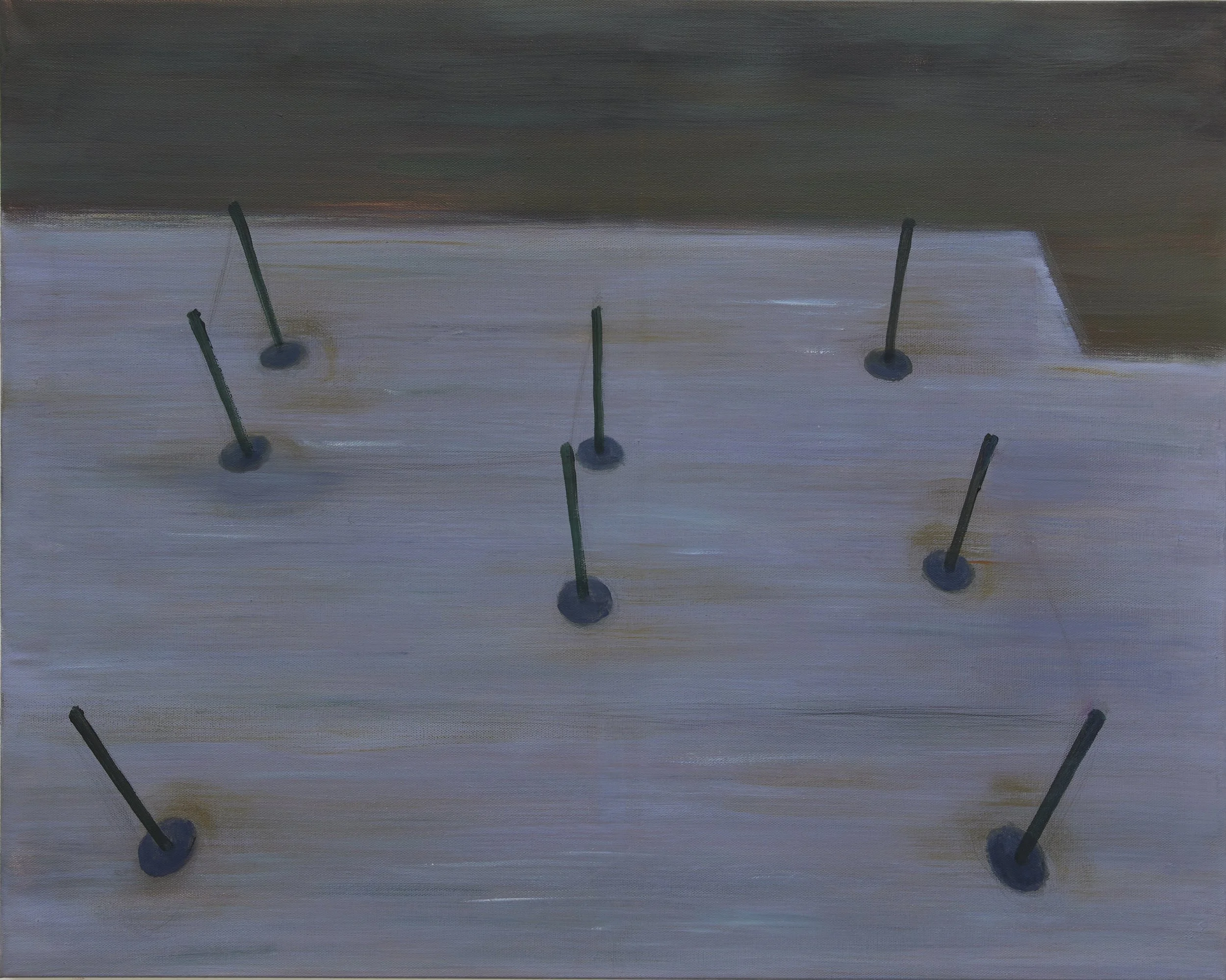 Departure, 2025. Oil on canvas, 61 x 76 cm