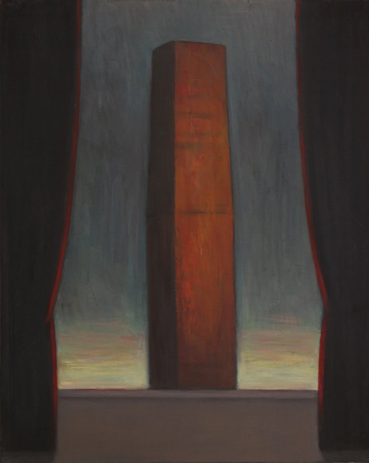 Golden Building, 2022. Oil on canvas, 50 x 40 cm