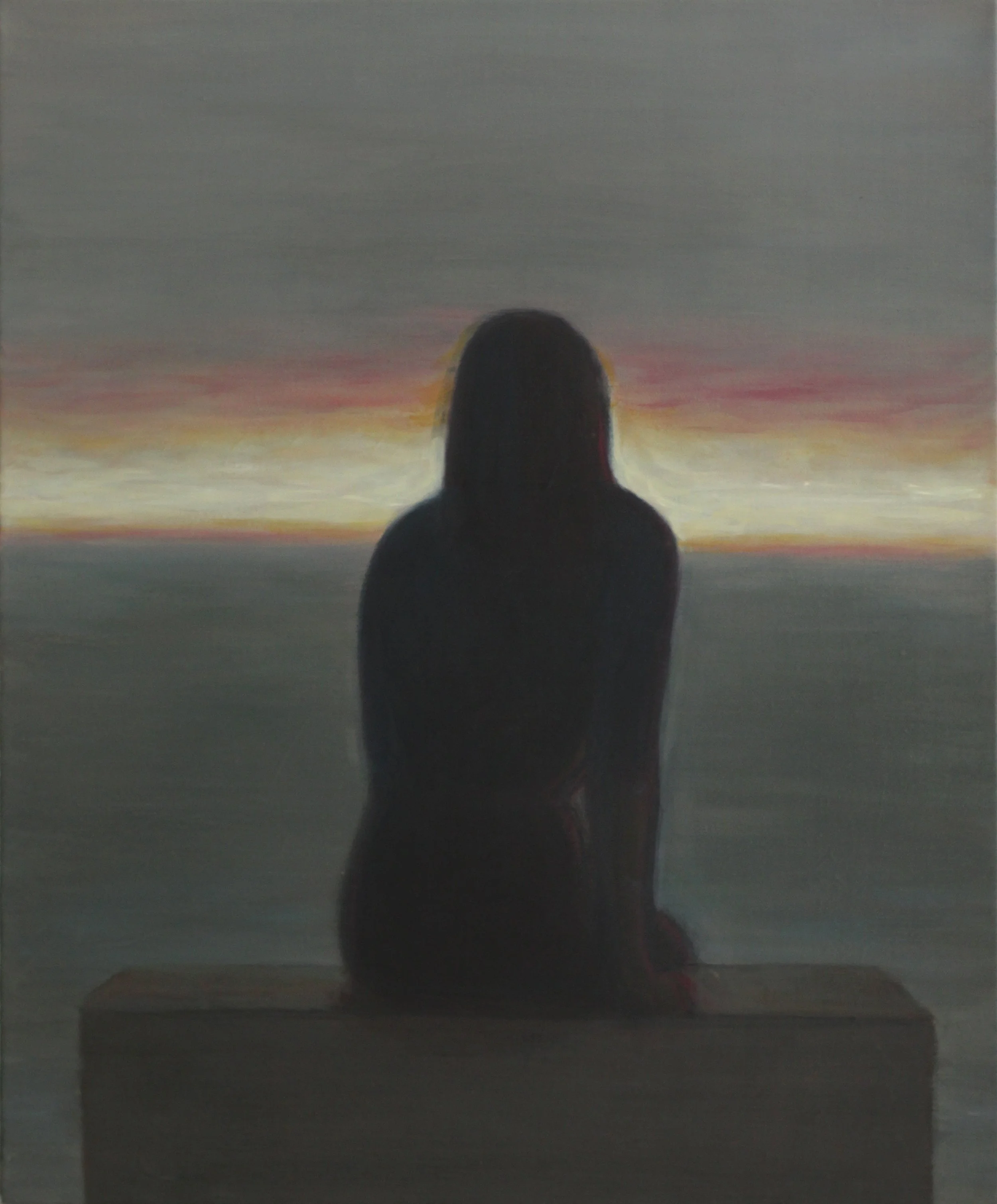 Grey Coast, 2023. Oil on canvas, 50 x 40 cm