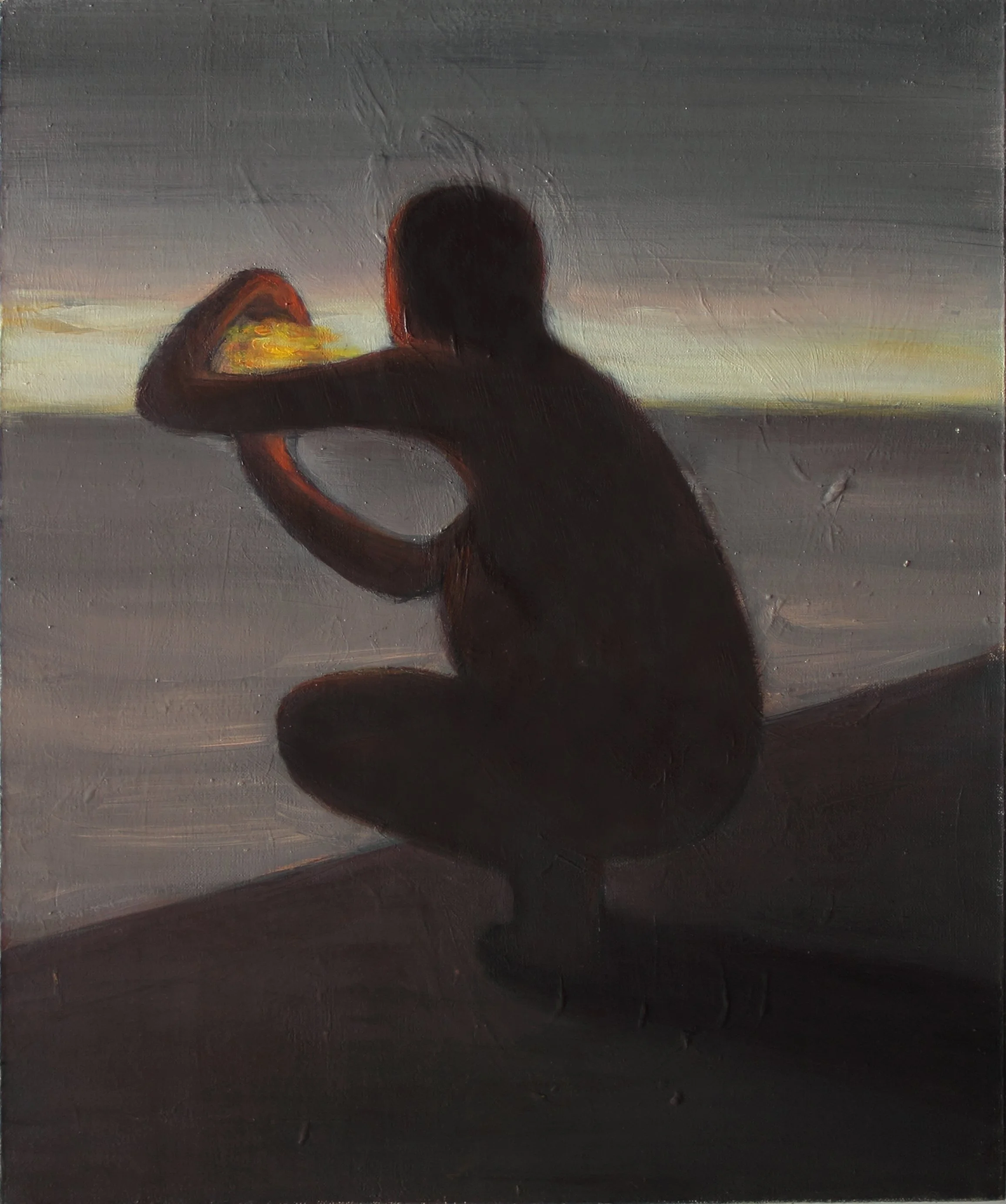 Distant Light, 2021. Oil on canvas, 50 x 40 cm
