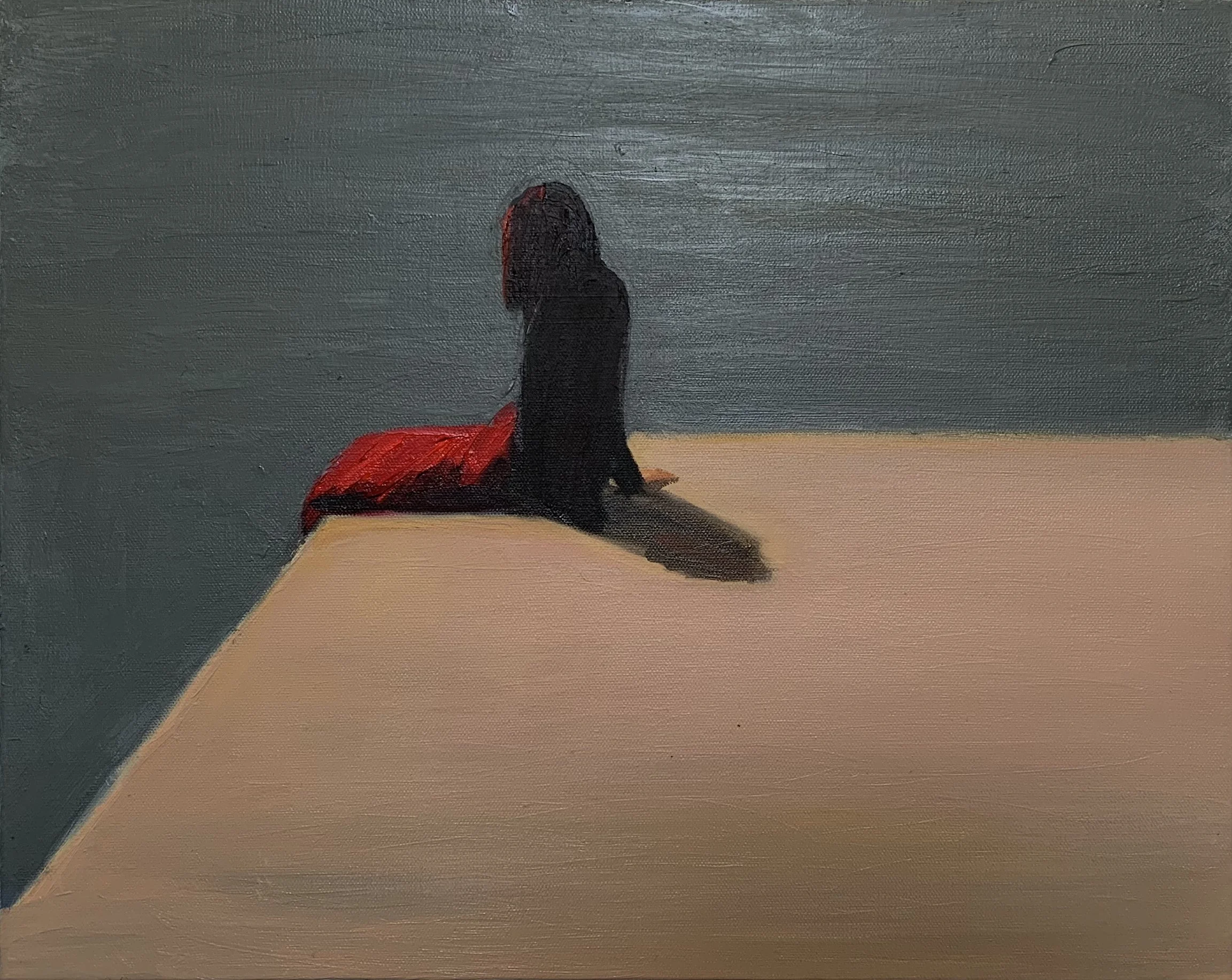 Silence, 2023. Oil on canvas, 40 x 50 cm