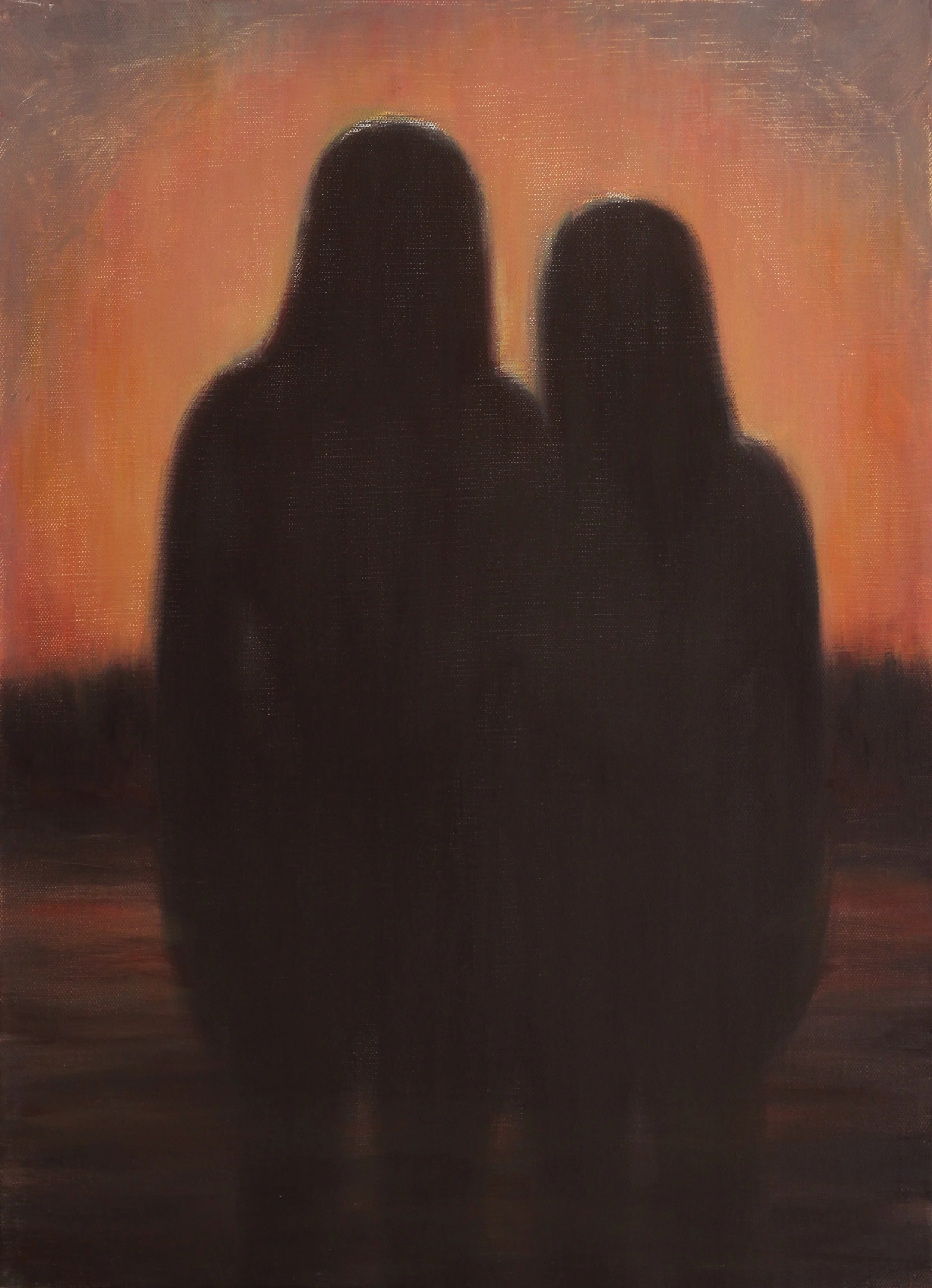 With-I, 2022. Oil on canvas, 70 x 50 cm