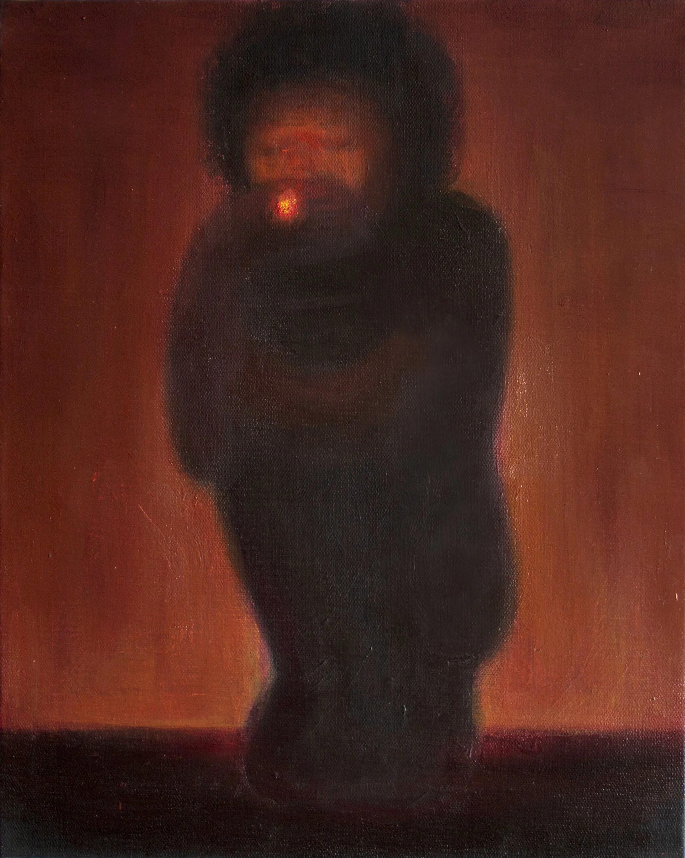Red Light, 2021. Oil on canvas, 50 x 40 cm