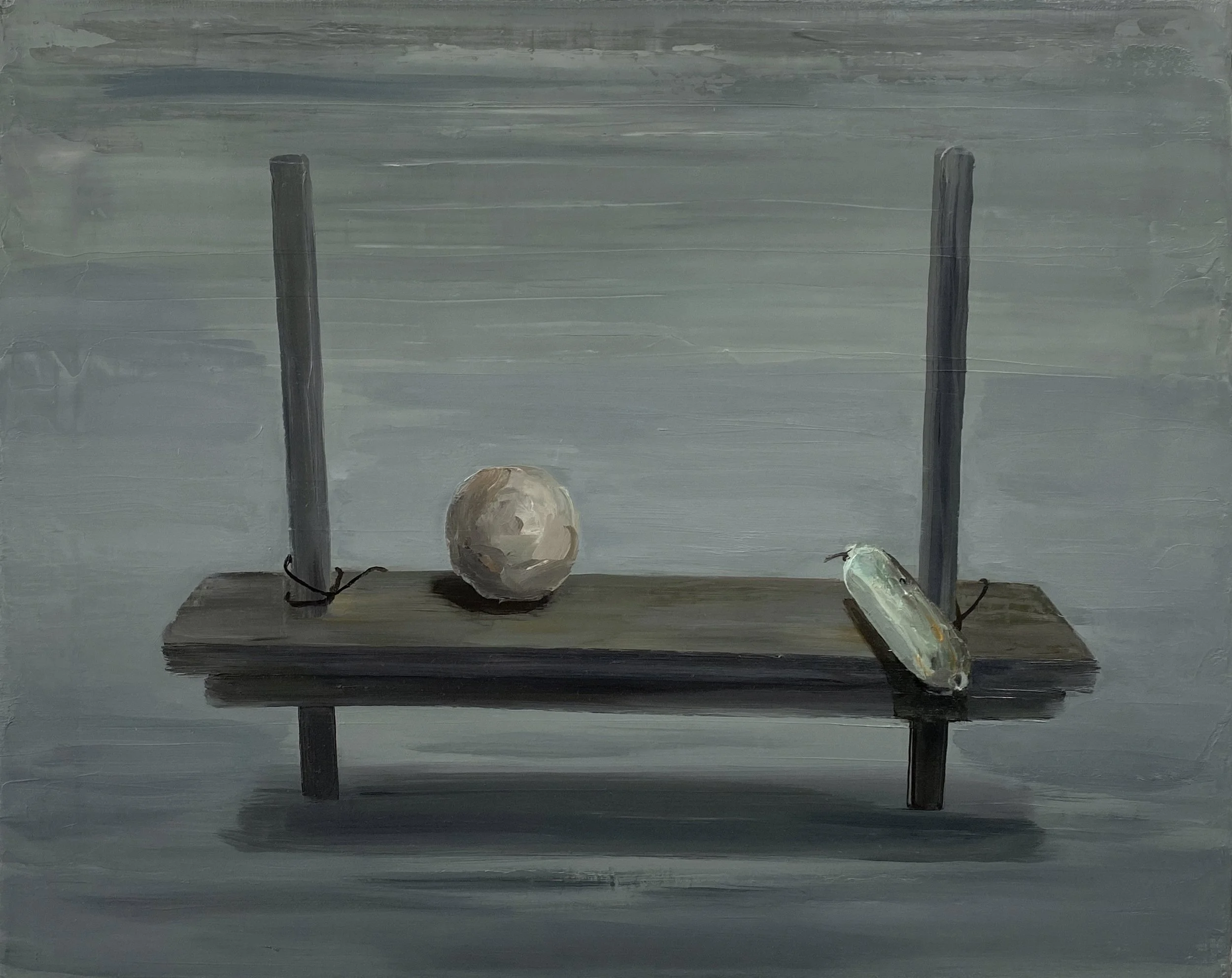 Before Nightfall, 2026. Oil on canvas, 40 x 50 cm