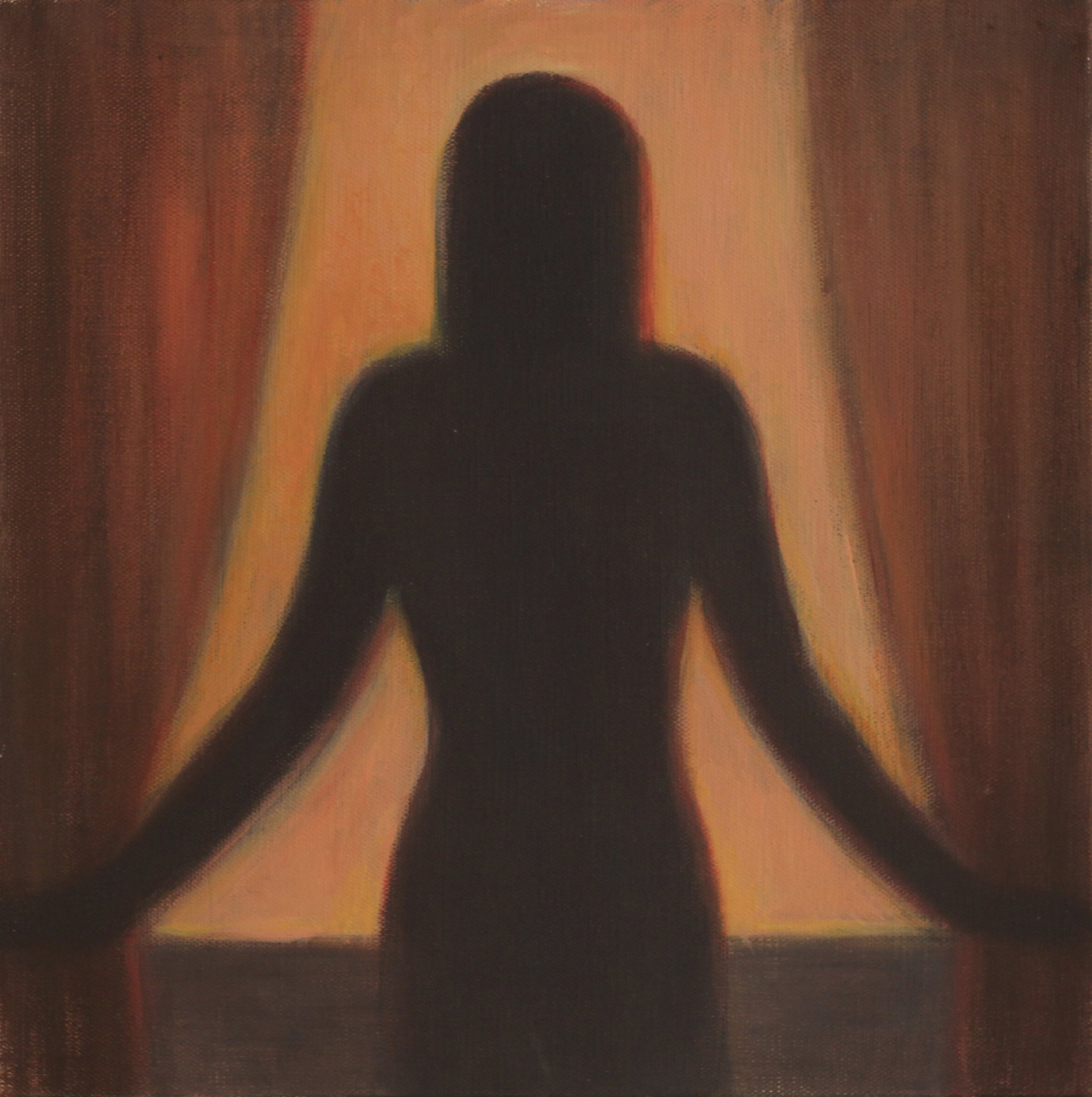 Silence, 2022. Oil on canvas, 40 x 40 cm